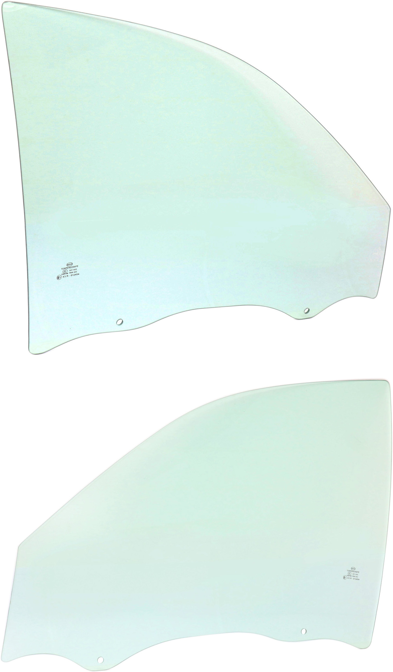 AM MALIBU 97-03 CLASSIC 04-05 FRONT DOOR GLASS RH and LH Green Tint 4 Door SKU SET REPC480119 OEM 22595100 DD09181GTNN 22595101