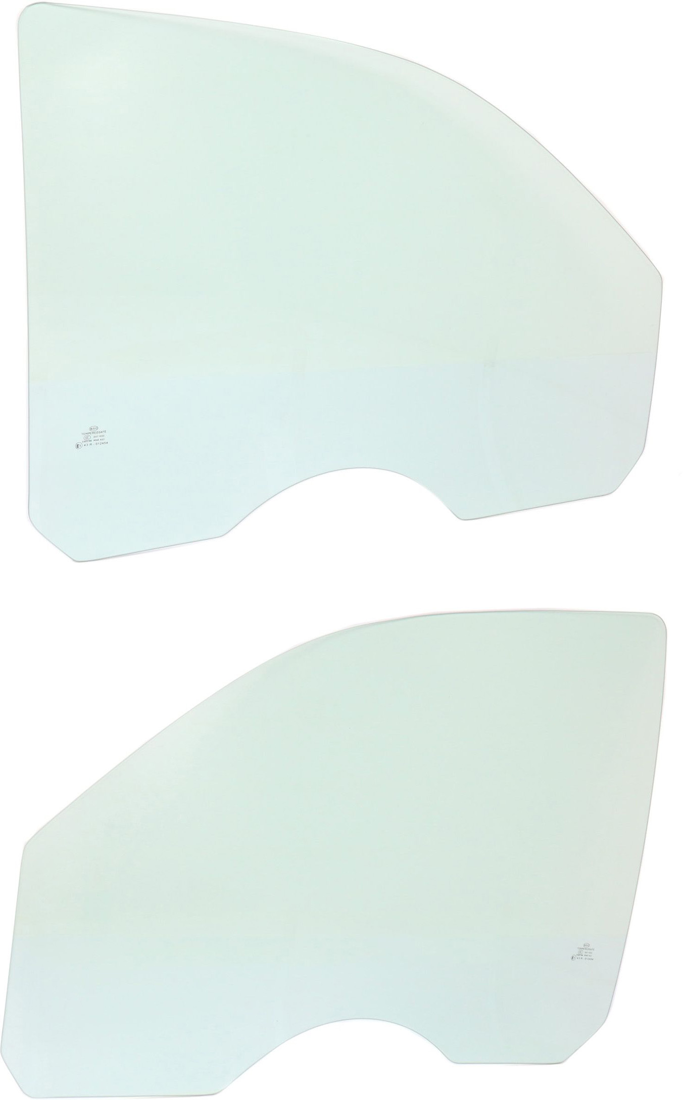 AM TRAILBLAZER ENVOY 02-09 FRONT DOOR GLASS RH AND LH Green Tint SKU SET REPC480131 OEM 25937070 DD09966GTNN 25937071