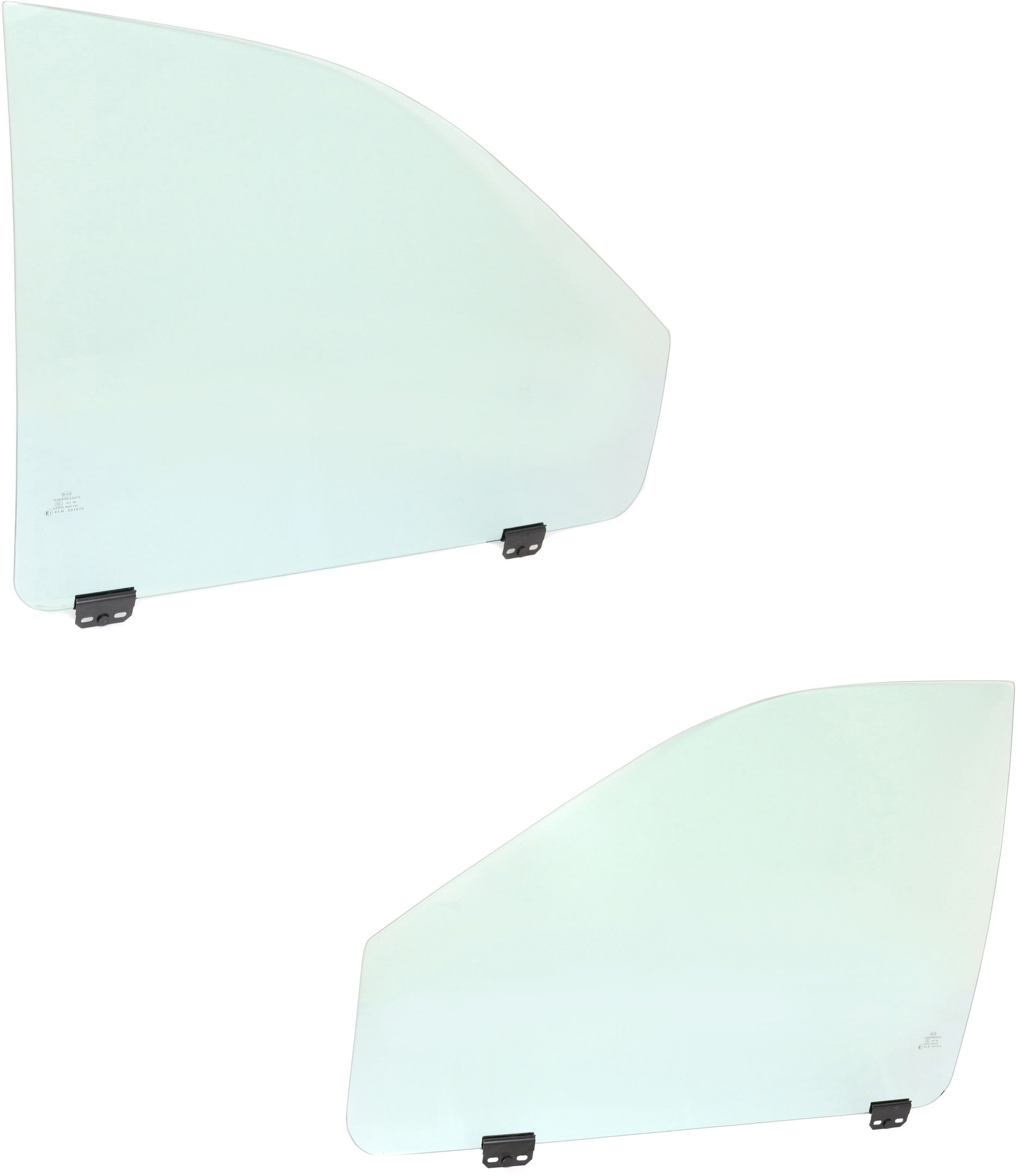 AM CHRYSLER TOWN AND COUNTRY 01-03 FRONT DOOR GLASS RH AND LH Green Tint 4 Door SKU SET REPC480133 OEM 4717814AA DD09825GTYN DD09827G