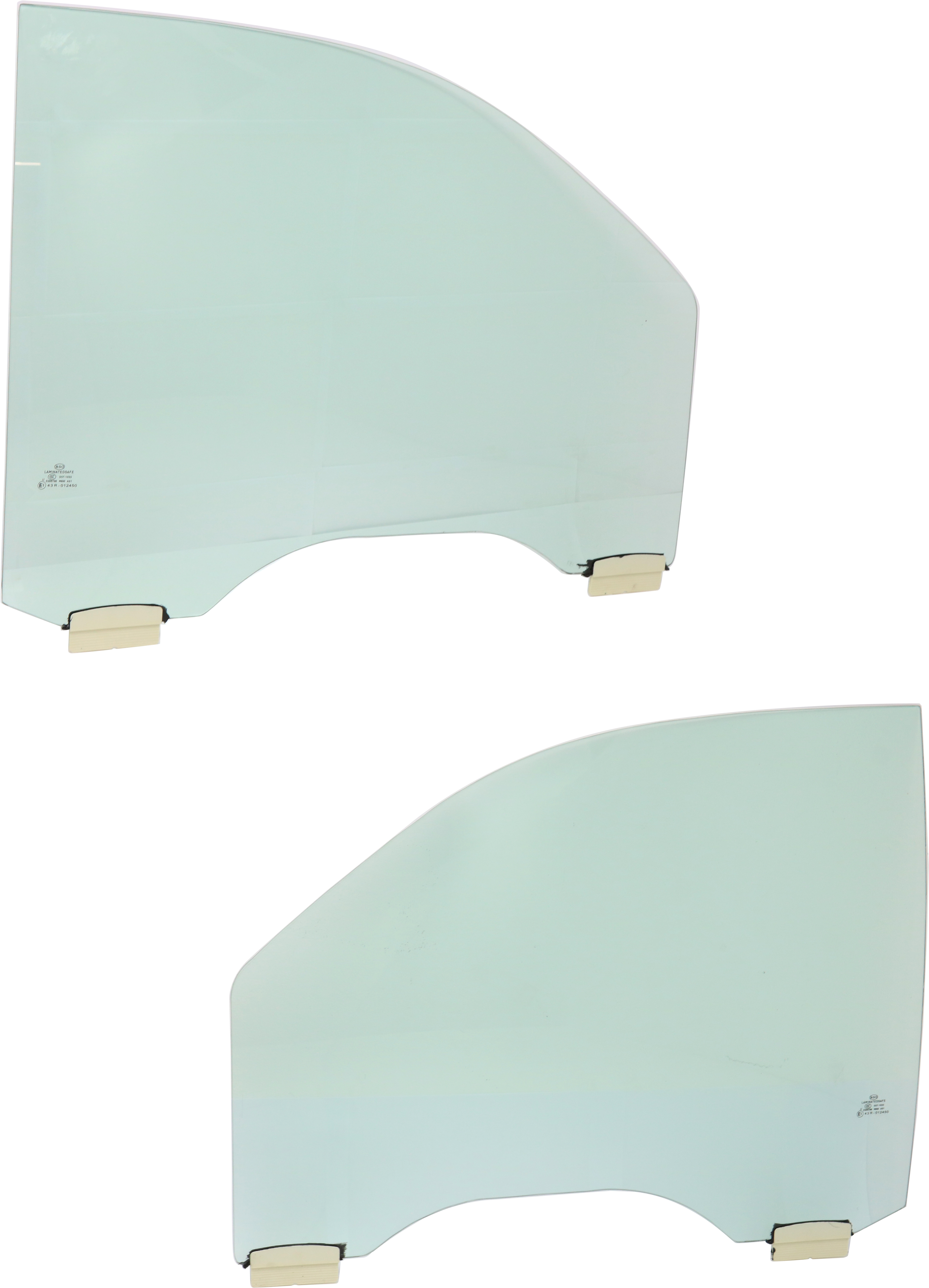 AM CADILLAC ESCALADE 11-14 FRONT DOOR GLASS RH AND LH Green Tint Crew Cab Pickup Sport Utility Hybrid SKU SET REPC480135 OEM 20776968 DD11960GTYN 20776969