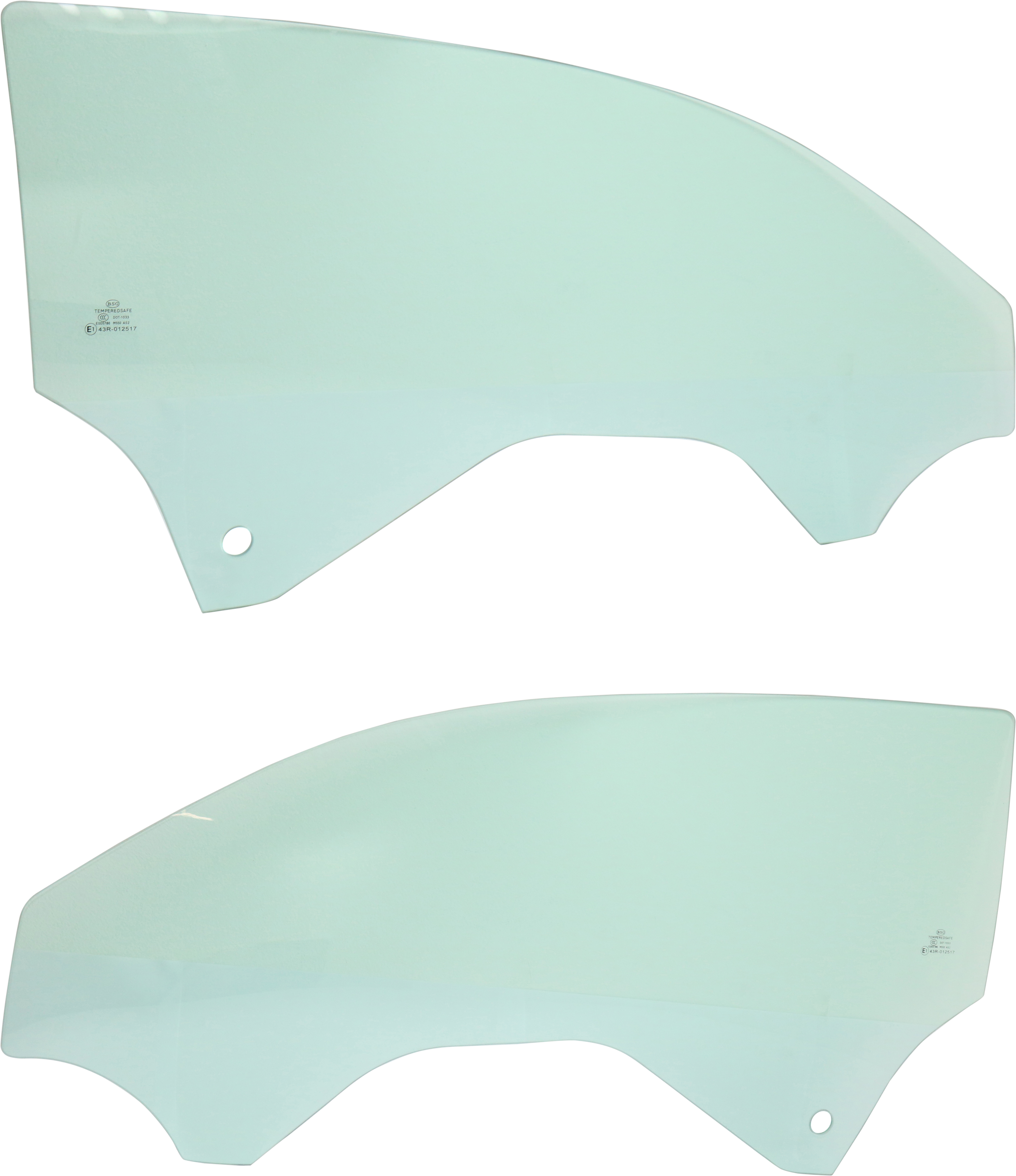 AM CHEVY CAMARO 16-18 FRONT DOOR GLASS RH AND LH Green Tint 2 Door Coupe SKU SET REPC480139 OEM 84011049 DD12653GTNN 84011050