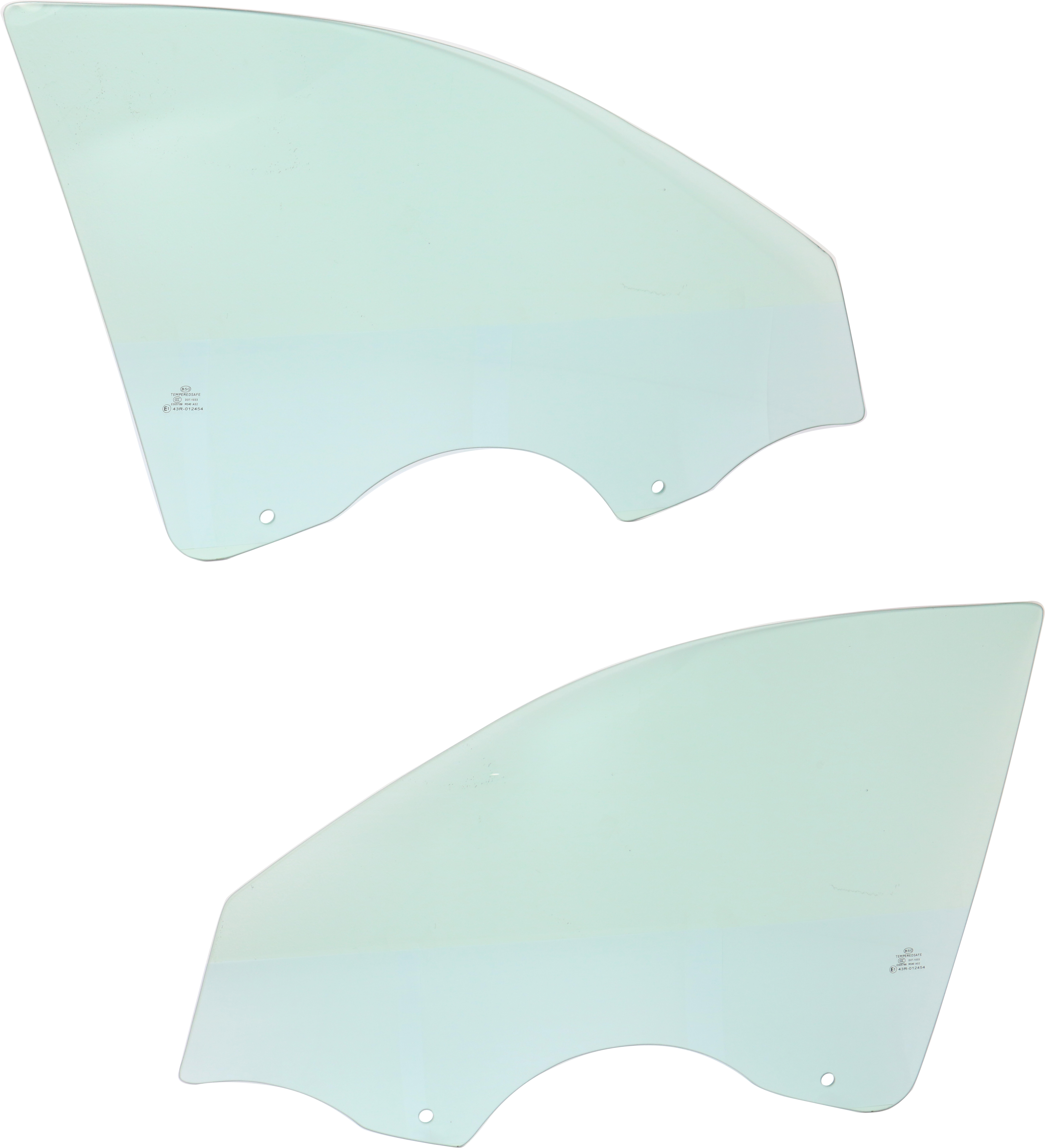 AM CHEVY MALIBU MALIBU LIMITED 13-16 FRONT DOOR GLASS RH AND LH Green Tint 2nd Design SKU SET REPC480145 OEM 23151654 DD12364GTNN 22893155