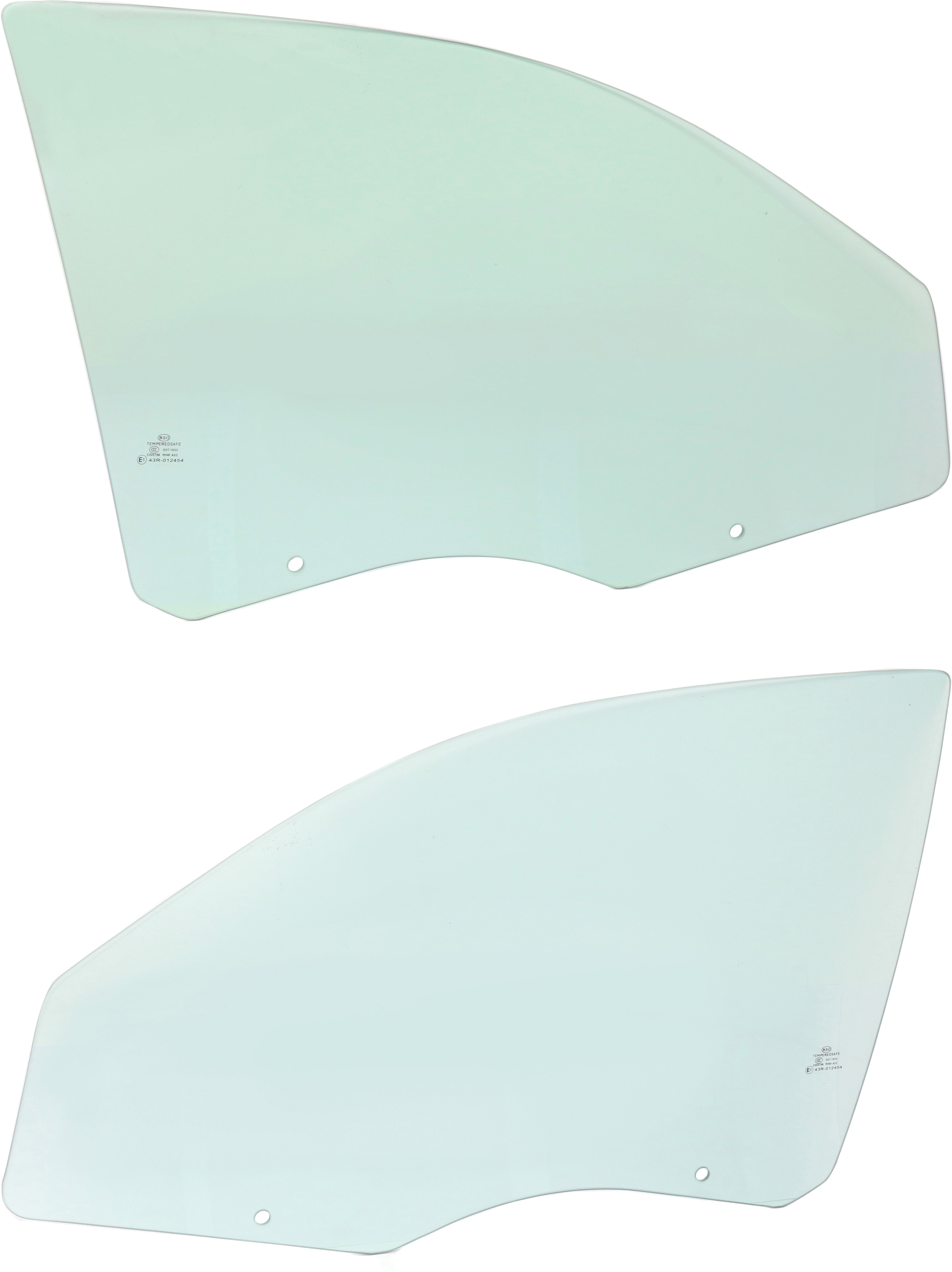 AM SEBRING AVENGER 07-10 FRONT DOOR GLASS RH AND LH Green Tint 4 Door Sedan SKU SET REPC480155 OEM 5074556AB DD11309GTNN 5074557A