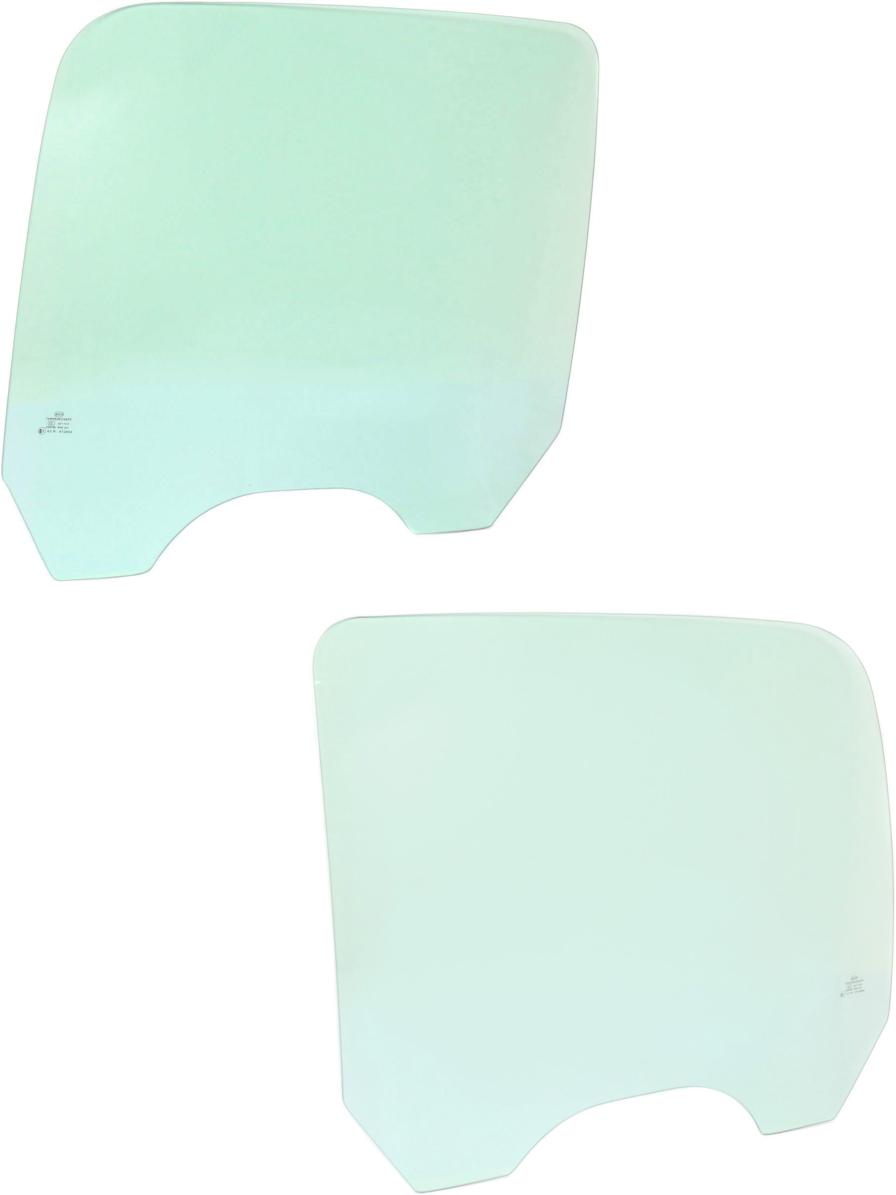 AM SILVERADO SIERRA 01-07 REAR DOOR GLASS RH AND LH No Tint Crew Cab Pickup Fits 2007 Classic SKU SET REPC481317 OEM 15181070 DD09734GTNN 15181069
