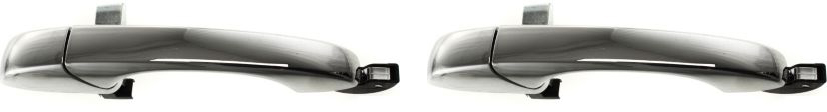AM CHRYSLER 300-05-10 MAGNUM 05-08 FRONT EXTERIOR DOOR HANDLE RH AND LH Plastic Chrome w o Keyhole =REAR SKU SET REPC491319-2 Partslink CH1521124 OEM 5065800AH