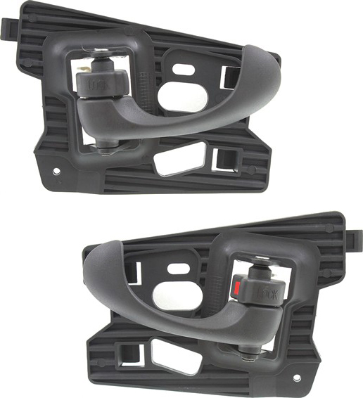 AM MALIBU 97-05 REAR INTERIOR DOOR HANDLE RH AND LH Textured Black SKU SET REPC491339 Partslink GM1553122 GM1552122 OEM 22601596-22601597