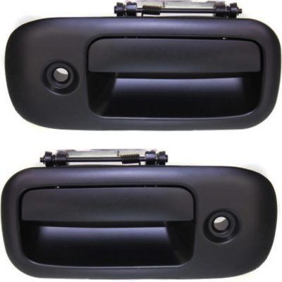 AM EXPRESS VAN 03-09 SAVANA 03-09 REAR DOOR HANDLE RH AND LH Outside Side Hinged Door Smooth Black SKU SET REPC491505 OEM 25866285 PFM 25866284 PFM