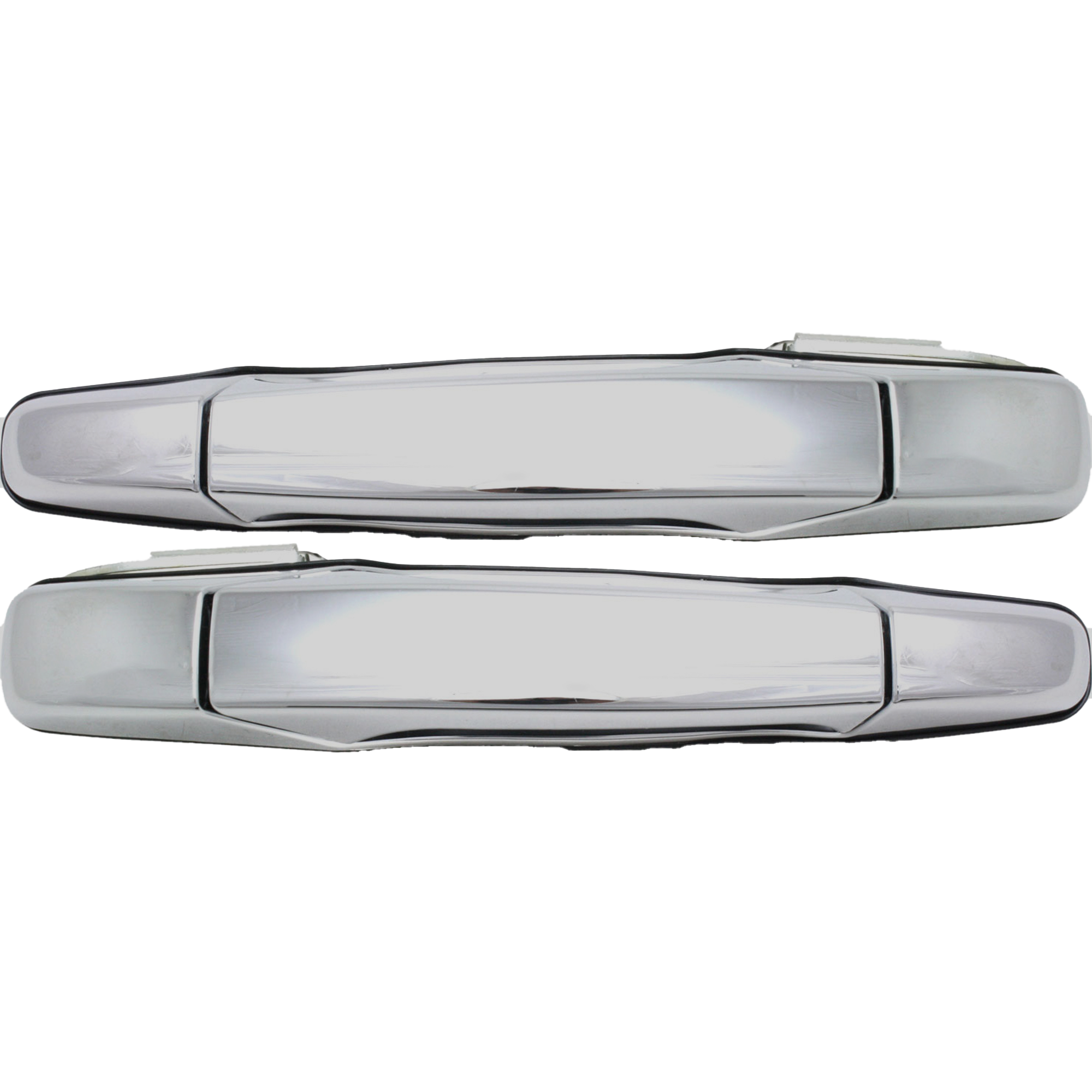 AM SILVERADO 1500-2500 HD 3500 HD 07-13 REAR EXTERIOR DOOR HANDLE RH AND LH Chrome w o Key Hole Excludes 2007 Classic SKU SET REPC491525C Partslink GM1521130 GM1520130 OEM 25960522-22738725