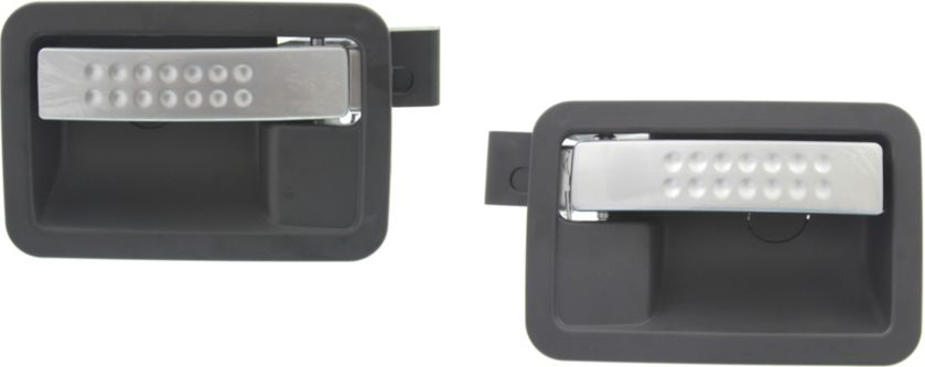 AM DAKOTA 05-11 DURANGO 04-09 FRONT OR REAR INTERIOR DOOR HANDLE RH AND LH Silver Lever+Dark Gray Housing SKU SET REPC491557 Partslink CH1553107 CH1552107 OEM 5JD441DDAD 5JD451DDAD