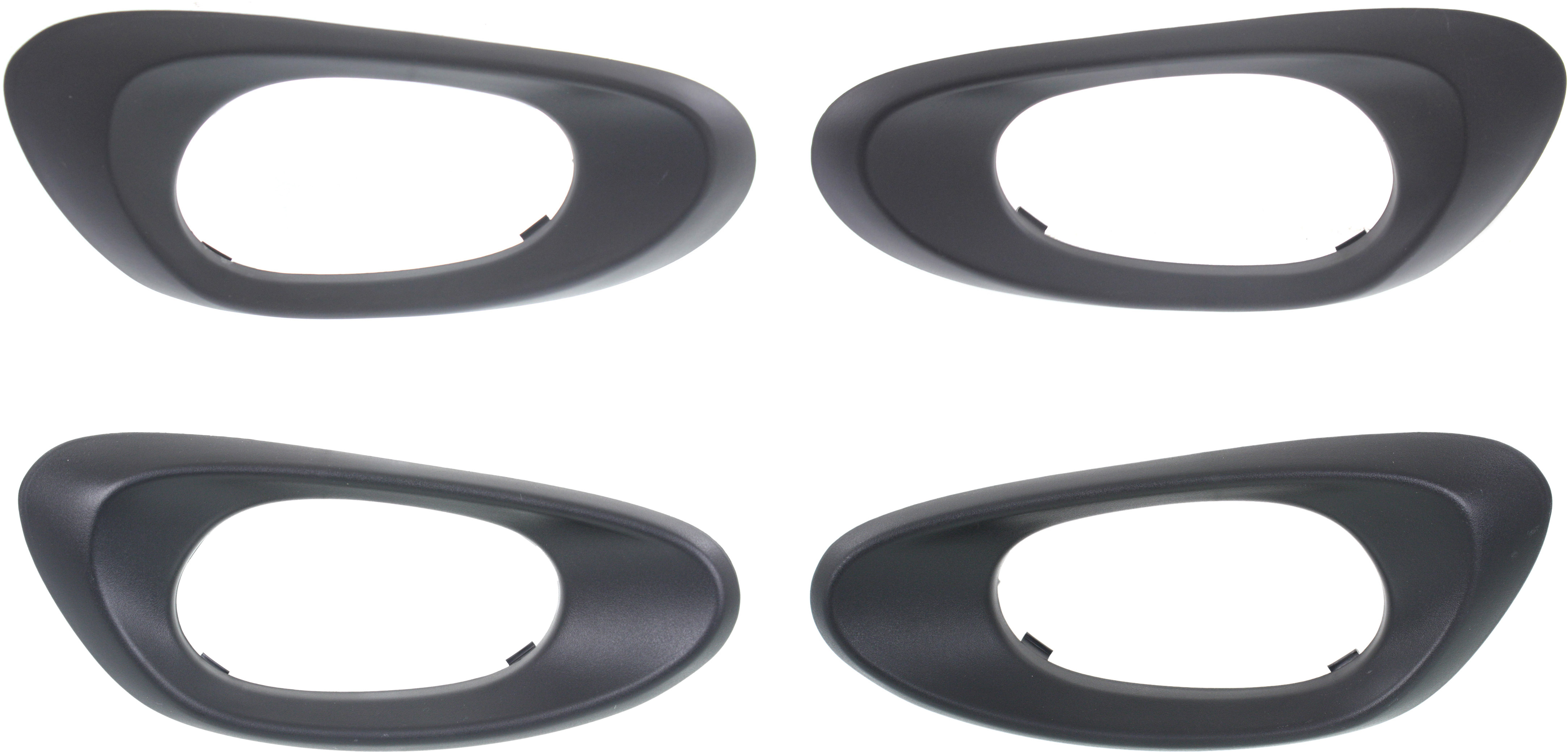 AM TRAILBLAZER 02-09 FRONT AND REAR DOOR HANDLE RH AND LH Set of 4 Inside Textured Black Bezel Only SKU SET REPC491597-4 Partslink GM1559102 GM1558102 OEM 15214502-15214501-15214507-152