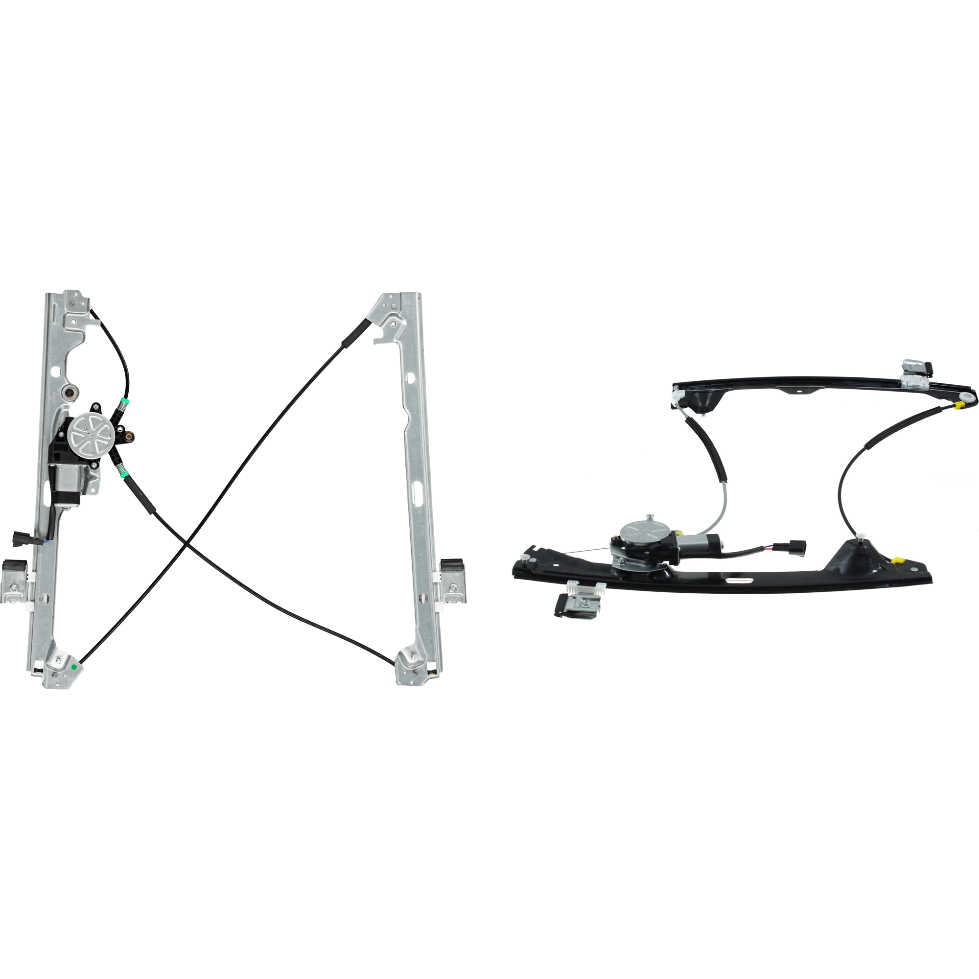 AM SILVERADO SIERRA 1500-07-13-2500-3500 HD 07-14 FRONT AND REAR WINDOW REGULATOR RH Power w Motor Excludes 2007 Classic SKU SET REPC491707 A Partslink GM1351162 GM1551129 OEM 20945139-20945141