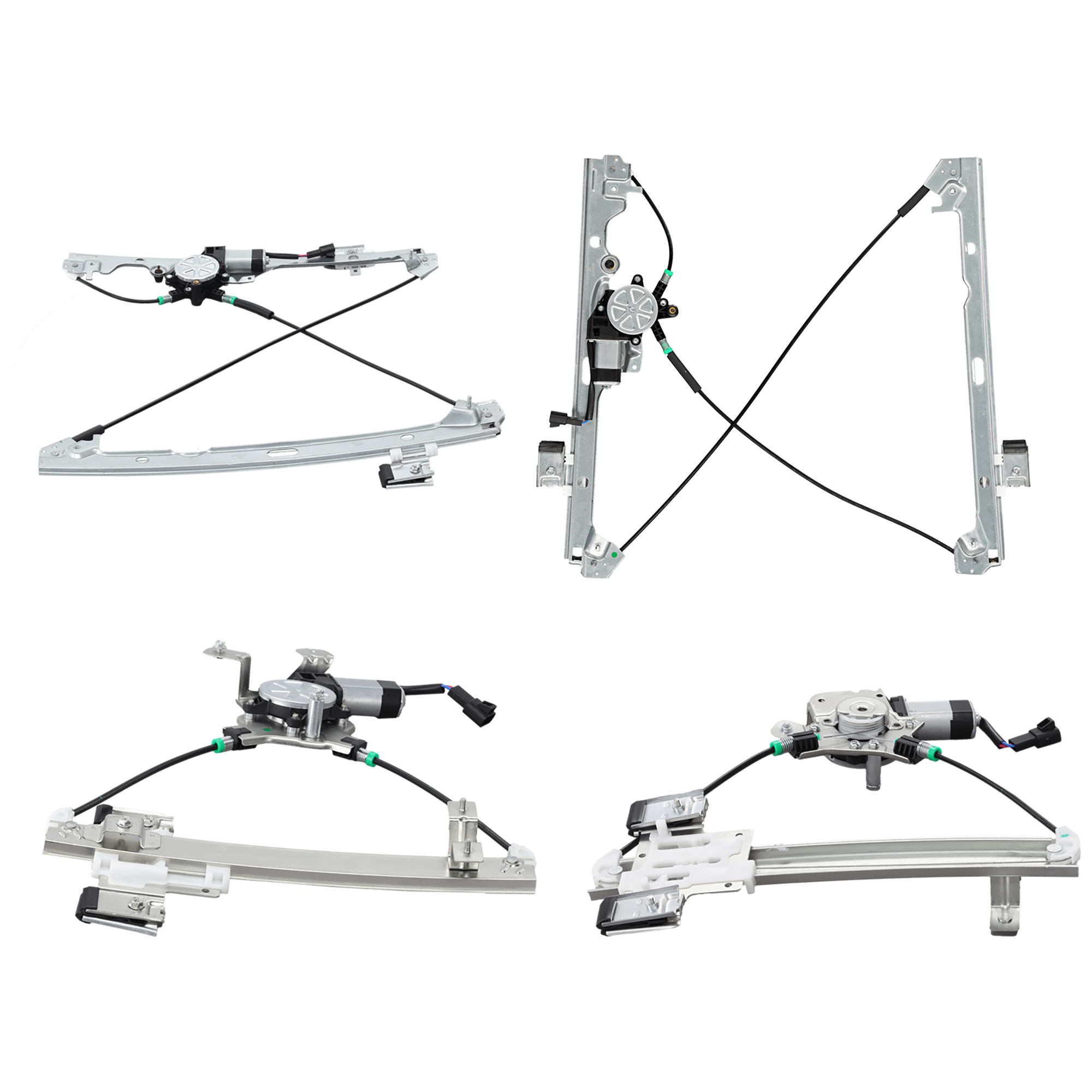 AM ESCALADE 07-08 TAHOE YUKON 07-14 FRONT AND REAR WINDOW REGULATOR RH AND LH Power w Motor SKU SET REPC491727-4 Partslink GM1350162 GM1351162 GM1550144 GM1551144 OEM 20945138-20945139-23227000-258