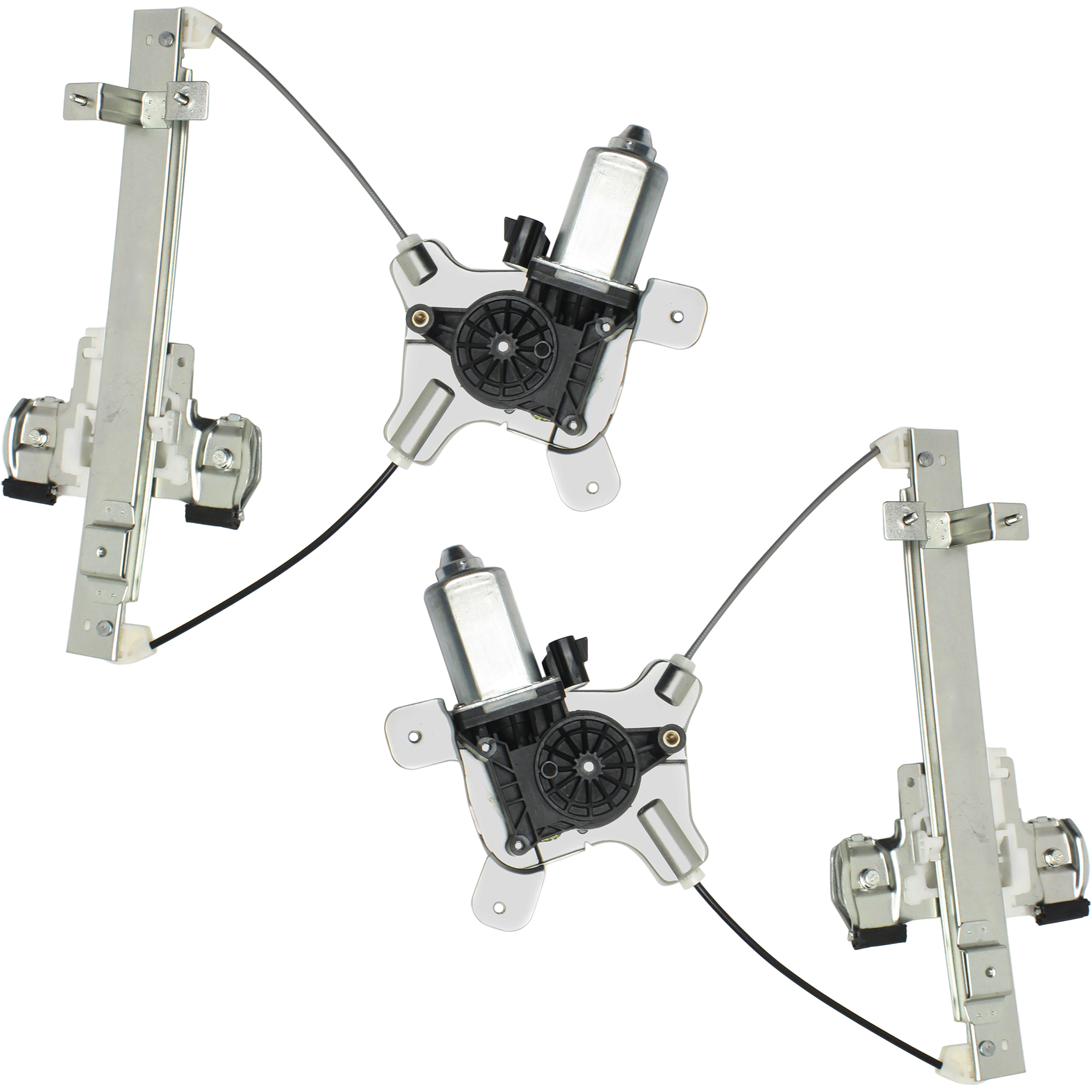 AM ESCALADE TAHOE YUKON 07-14 REAR WINDOW REGULATOR RH AND LH Power With Motor SKU SET REPC491727 Partslink GM1551144 GM1550144 OEM 23227001-25885883-23227000-258
