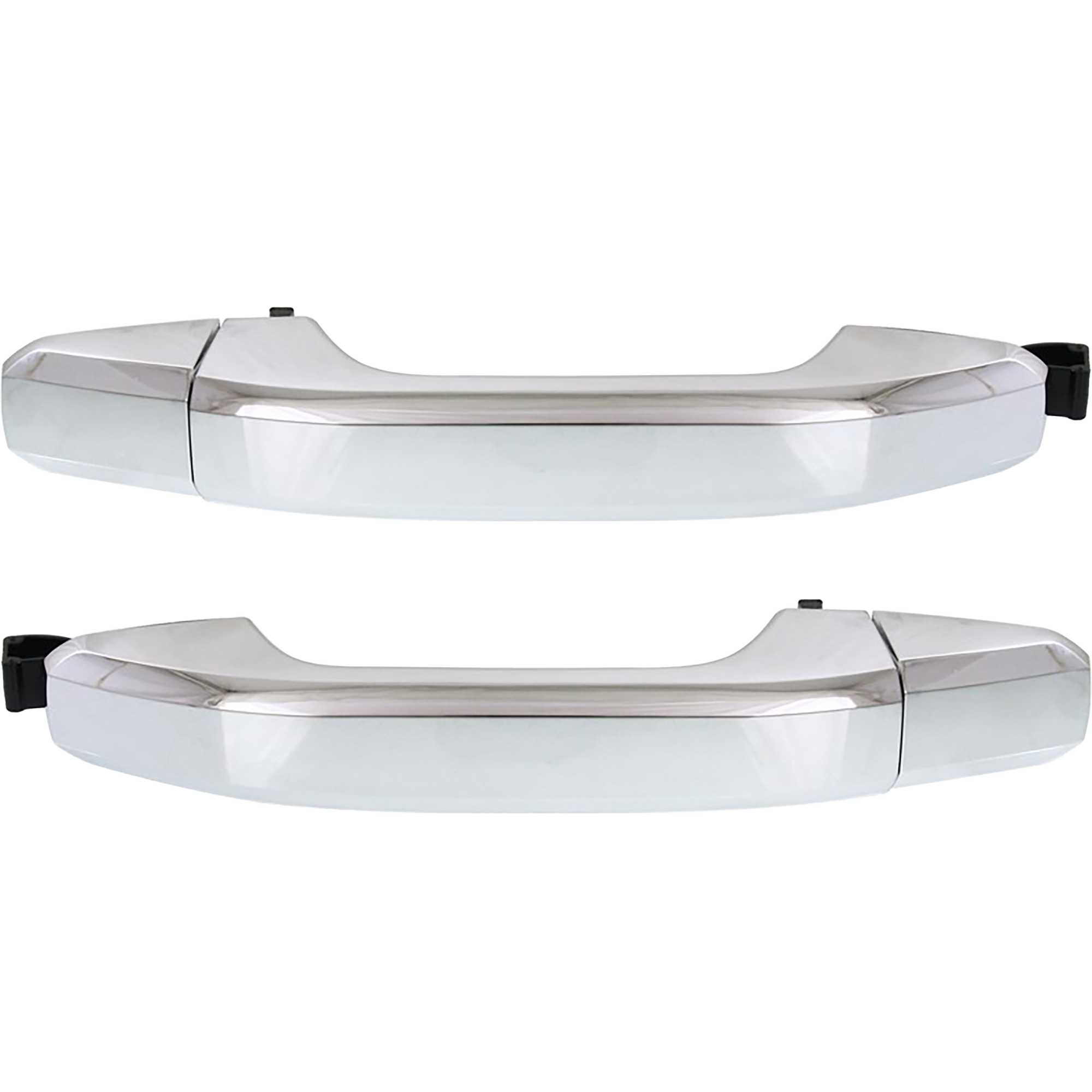 AM SILVERADO SIERRA 14-18 REAR EXTERIOR DOOR HANDLE RH AND LH Chrome Plastic w o Key Hole Handle+Cover SKU SET REPC494711-2 Partslink GM1520151 OEM 22923598-22923594