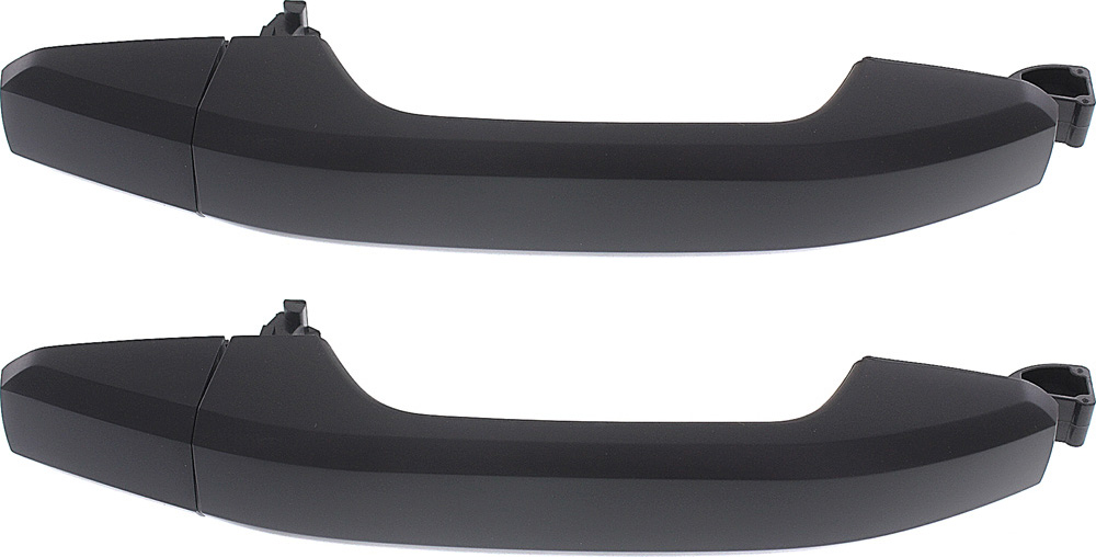AM SILVERADO SIERRA 1500-14-22 REAR DOOR HANDLE RH and LH Outside Primed Black Handle+Cover w o Hole SKU SET REPC494712-2 Partslink GM1520150 OEM 13534897-13583889-13585748