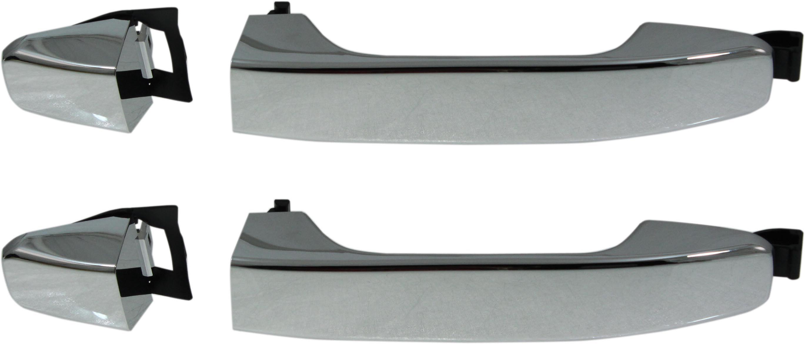 AM CANYON COLORADO 15-22 REAR EXTERIOR DOOR HANDLE RH AND LH All Chrome Handle+Cover+Gasket SKU SET REPC494717-2 OEM 22923598-23251724