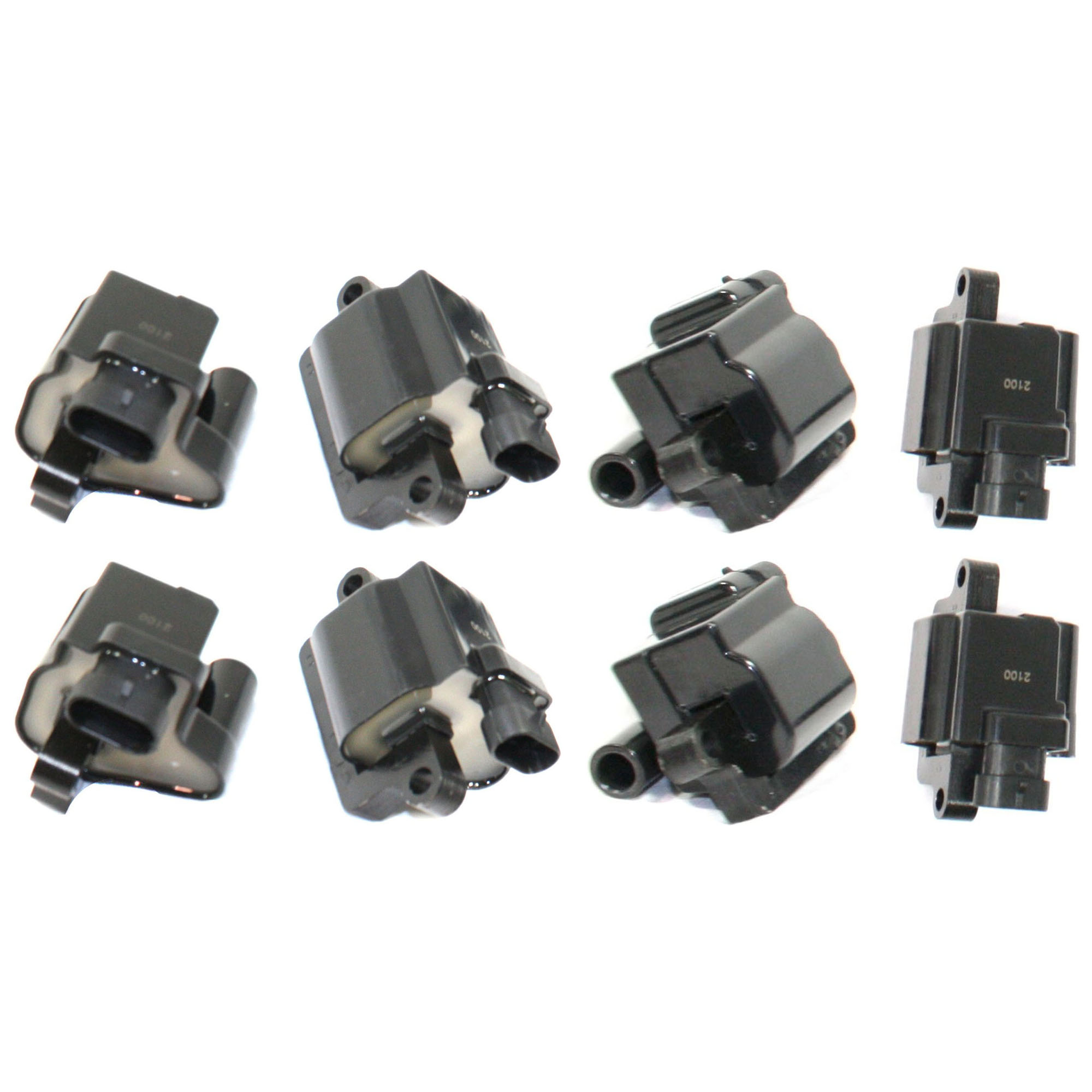 AM SILVERADO SIERRA 99-06 SILVERADO SIERRA HD 01-07 IGNITION COIL Electronic Type 12 Volts 4 Male Blade Terminal Square Coil Set of 8 SKU SET REPC504607-8 OEM 5111-26347-49081-50253-250253