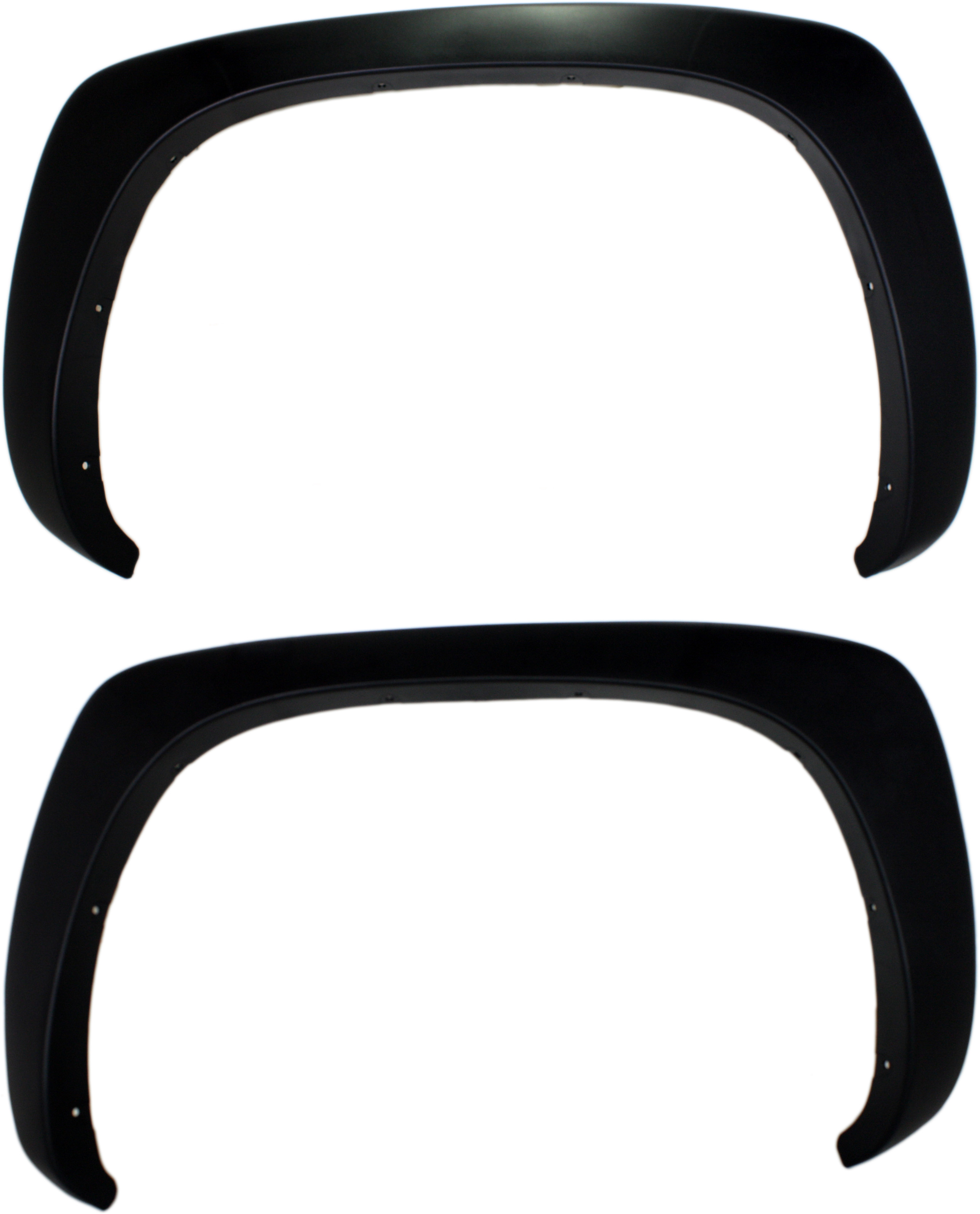 AM SILVERADO 99-04 REAR WHEEL OPENING MOLDING RH AND LH Textured SKU SET REPC553923 Partslink GM1769102 GM1768102 OEM 15750002-15750001