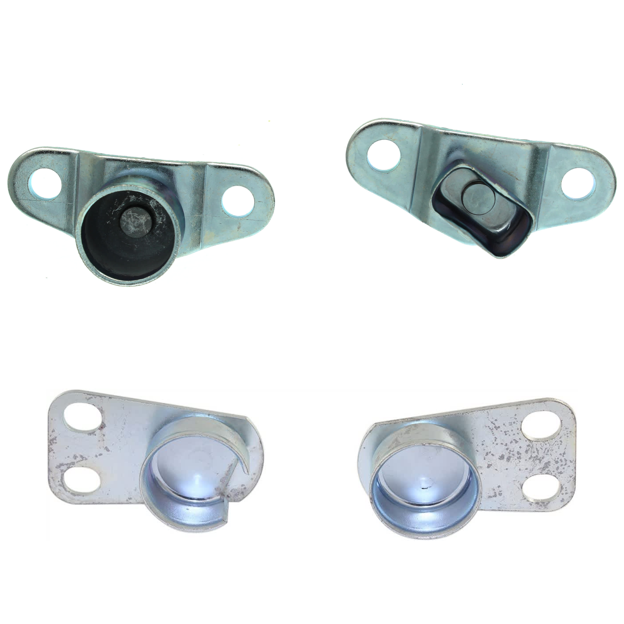 AM C K FULL SIZE P U 88-00 TAILGATE HINGE RH and LH Set of 2 Mounted on Bed SKU SET REPC582901-2 OEM 15521579-15603558-15545203-156