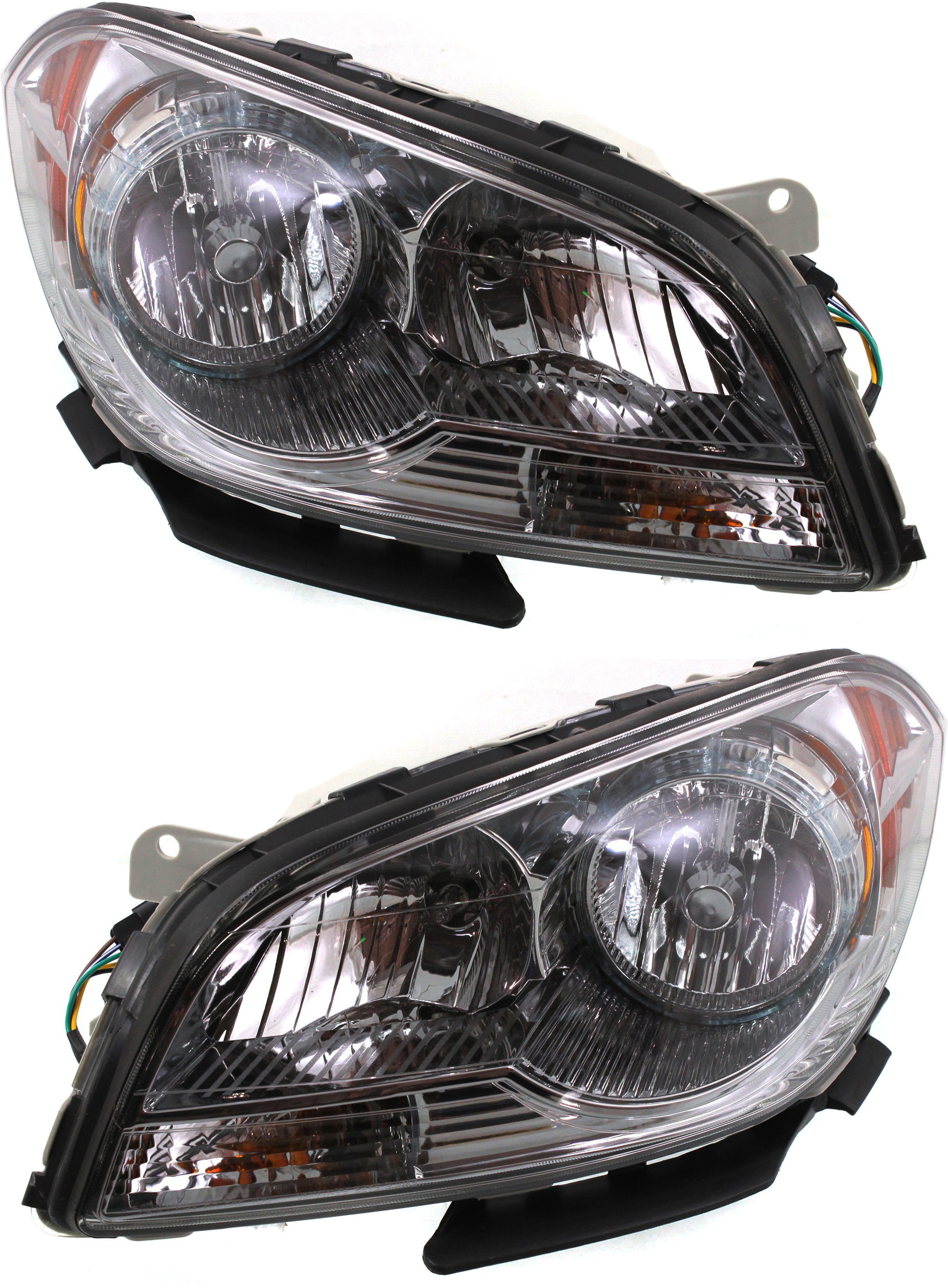 AM MALIBU 08-12 HEAD LAMP RH AND LH Assembly Halogen Composite CAPA SKU SET REPC730113Q Partslink GM2502307C GM2503307C OEM 22897127-22897126