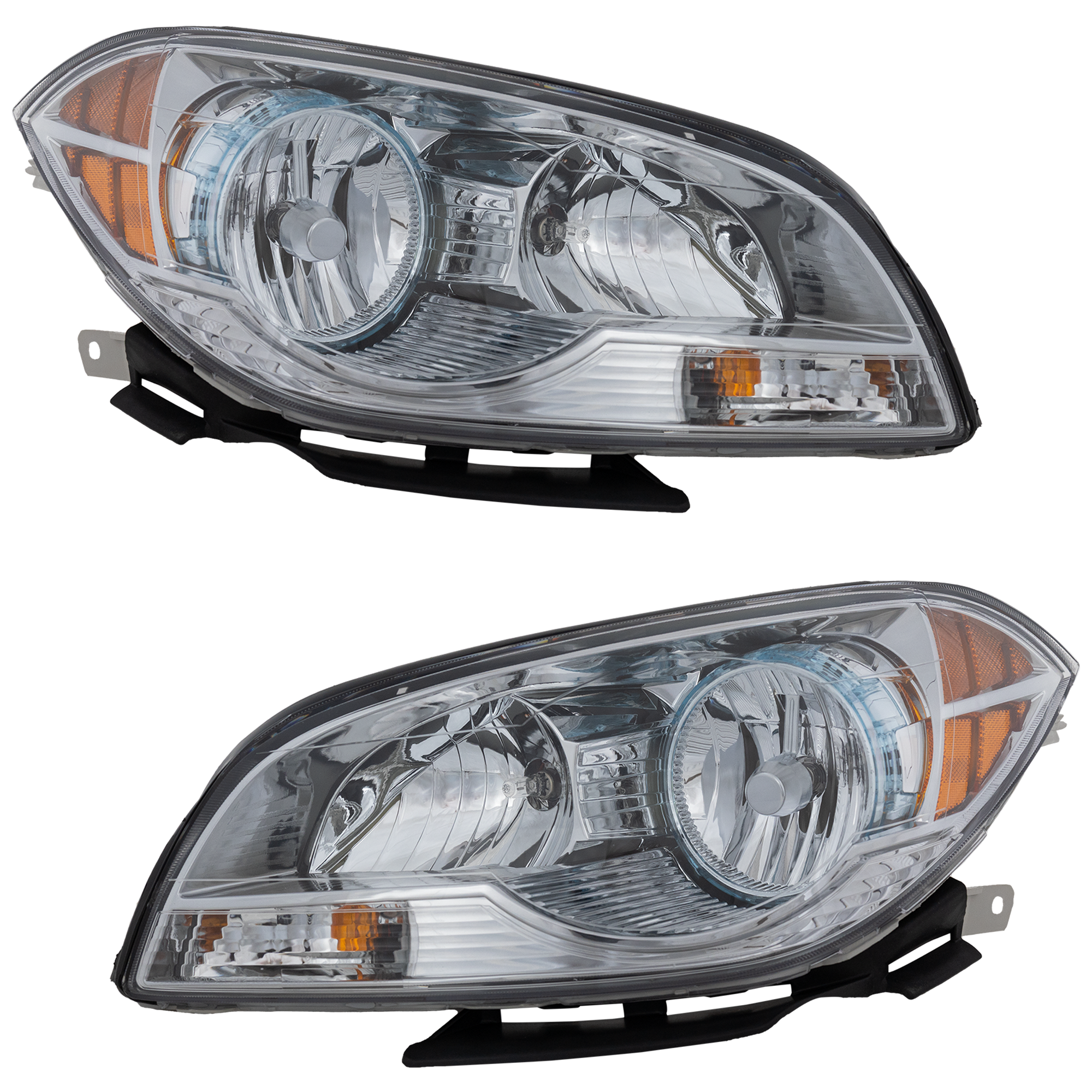AM MALIBU 08-12 HEAD LAMP RH AND LH Assembly Halogen Composite SKU SET REPC730113 Partslink GM2502307 GM2503307 OEM 22897127-22897126