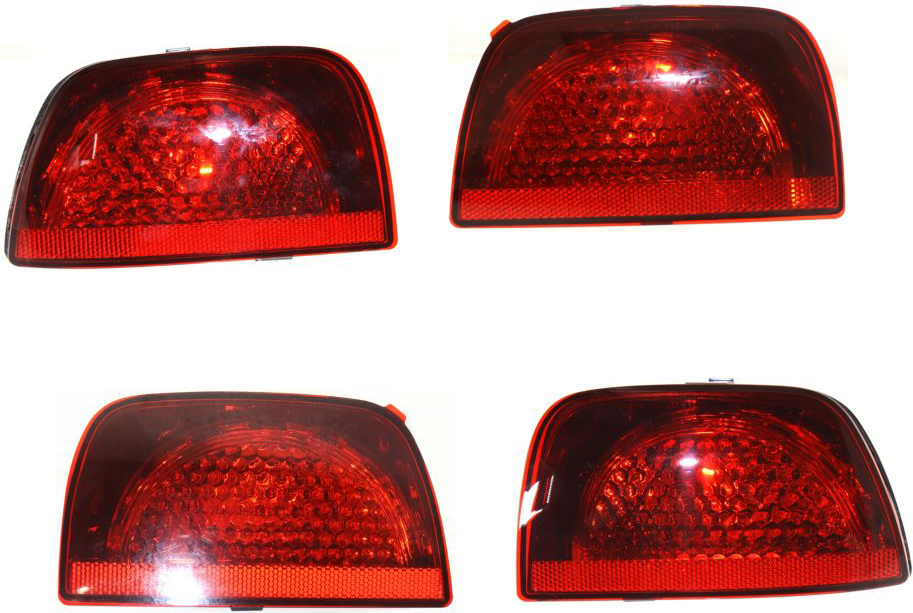 AM CAMARO 10-13 TAIL LAMP RH AND LH Inner and Outer Set of 4 Assembly w RS Pkg SKU SET REPC730119-4 Partslink GM2802101 GM2803101 GM2804106 GM2805106 OEM 92244323-92244324-92244325-922
