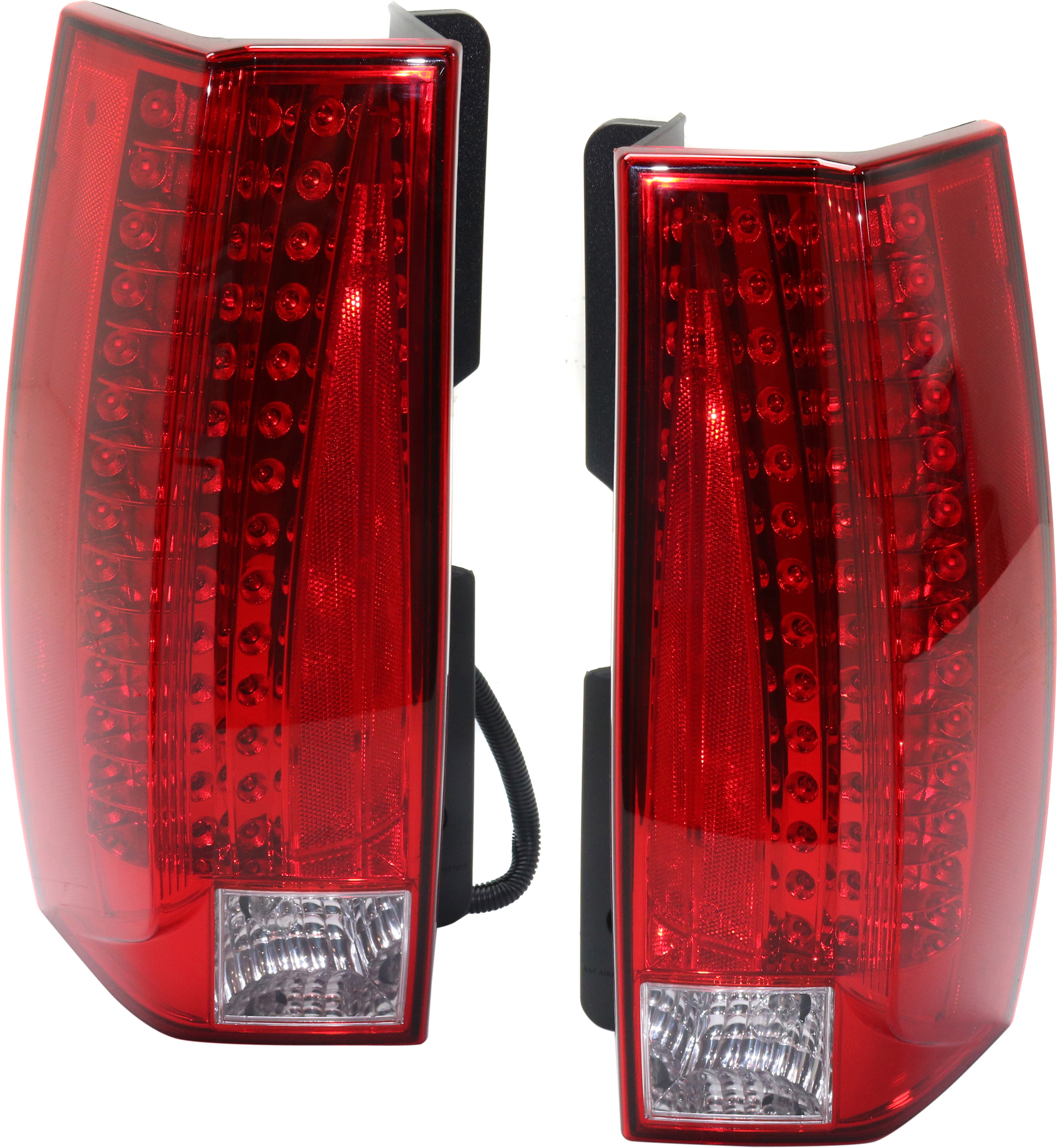 AM ESCALADE ESCALADE ESV 07-14 TAIL LAMP RH AND LH Assembly LED Red and Clear Lens Escalade ESV Base Model CAPA SKU SET REPC730127Q Partslink GM2800232C GM2801232C OEM 22884387-22884388