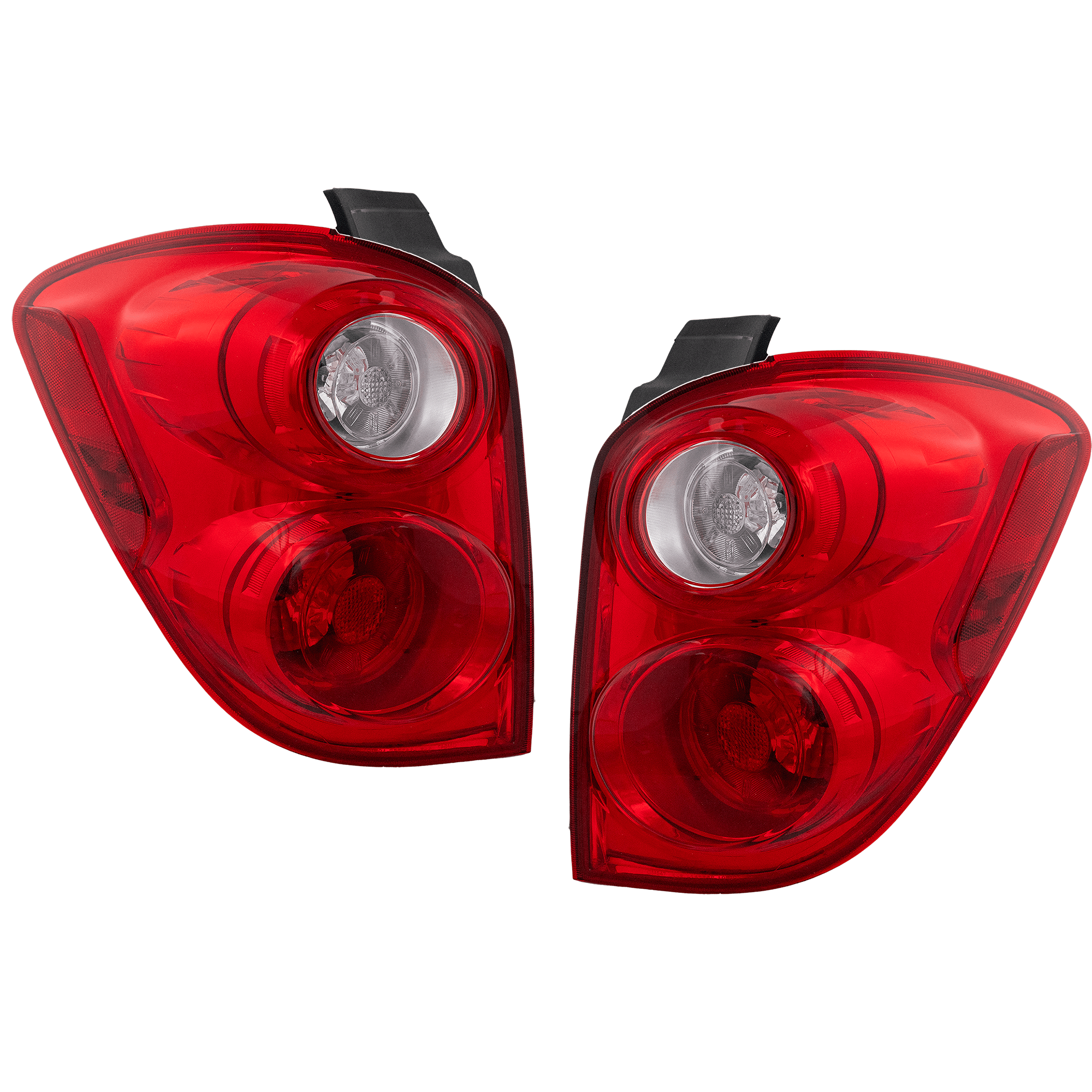 AM EQUINOX 10-15 TAIL LAMP RH AND LH Assembly Halogen Red and Clear Lens SKU SET REPC730129 Partslink GM2801242 GM2800242 OEM 23267749-23267748