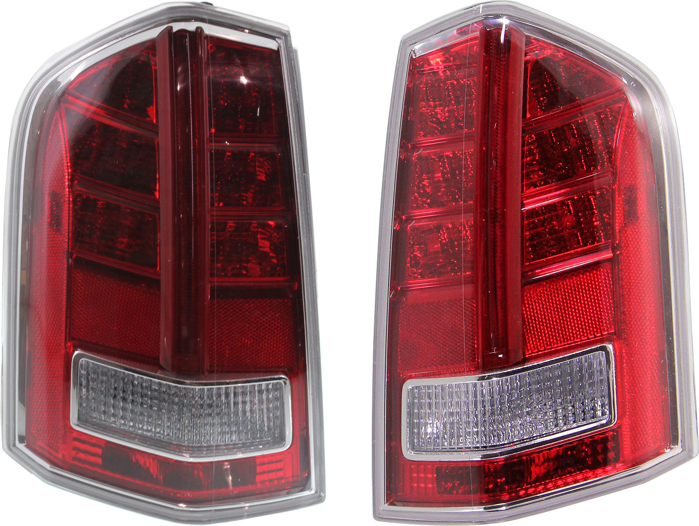AM CHRYSLER 300-11-12 TAIL LAMP RH AND LH Assembly Halogen w Red Accent SKU SET REPC730315 OEM 68042170AE PFM 68042171AE PFM