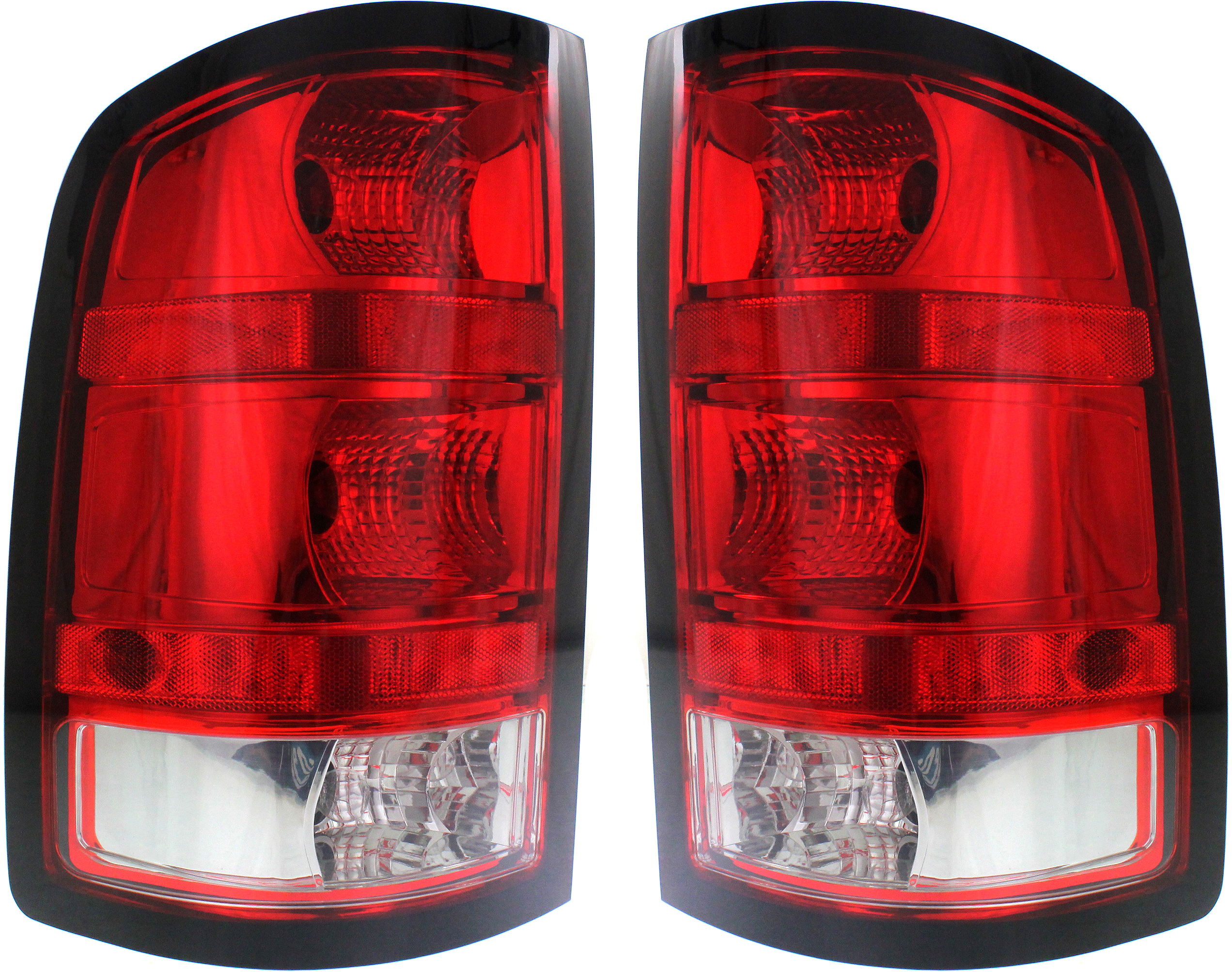 AM SIERRA 1500-09-13 SIERRA HD 11-14 TAIL LAMP RH AND LH Assy 2500HD 3500HD Type 1 Denali Hybrid Models CAPA SKU SET REPC730323Q