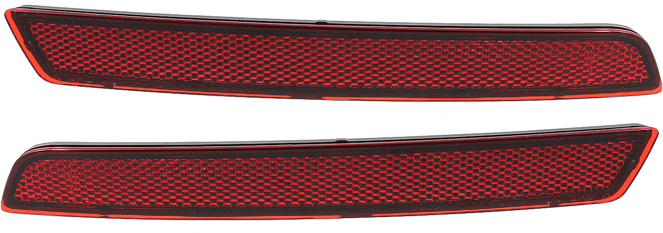 AM MALIBU 13-15 MALIBU LIMITED 16-16 REAR BUMPER REFLECTOR RH AND LH CAPA SKU SET REPC731903Q Partslink GM1185106C GM1184106C OEM 20998413-20998412