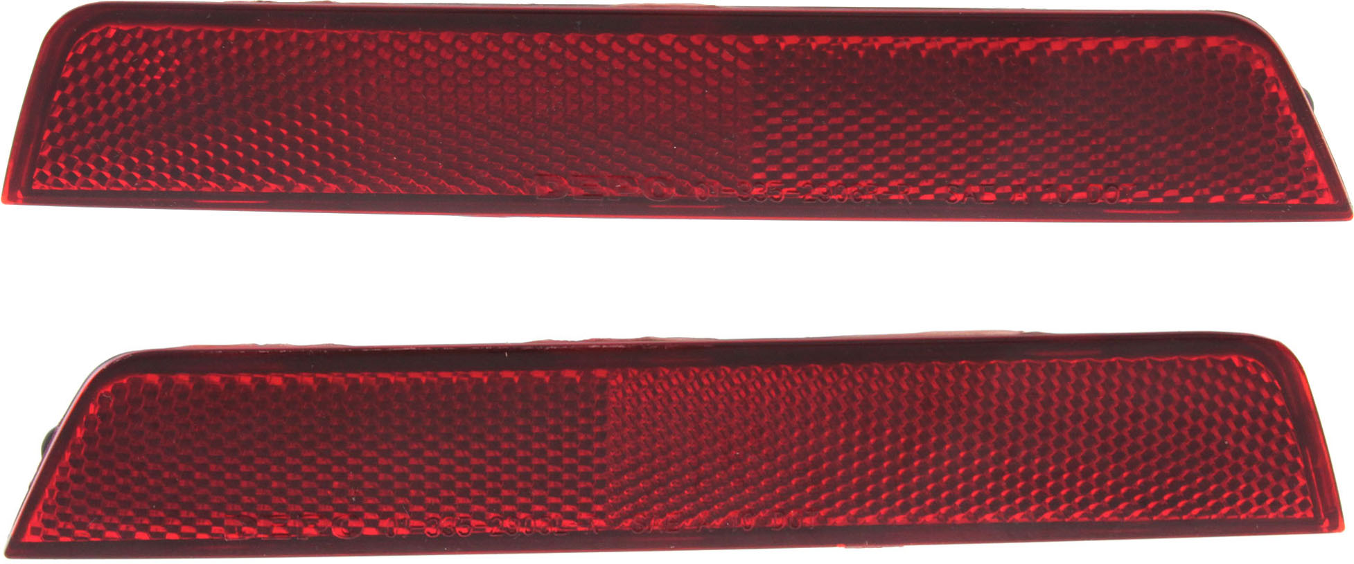 AM EQUINOX 10-17 REAR BUMPER REFLECTOR RH AND LH SKU SET REPC734901 Partslink GM1185110 GM1184110 OEM 25809862-25803057