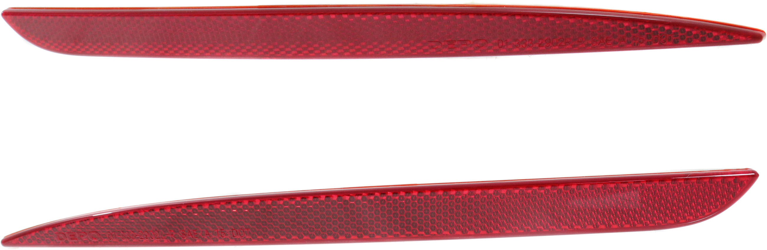AM CHRYSLER 300-15-23 REAR BUMPER REFLECTOR RH AND LH Sedan CAPA SKU SET REPC734905Q Partslink CH1185104C CH1184104C OEM 68213444AB 68213445AB