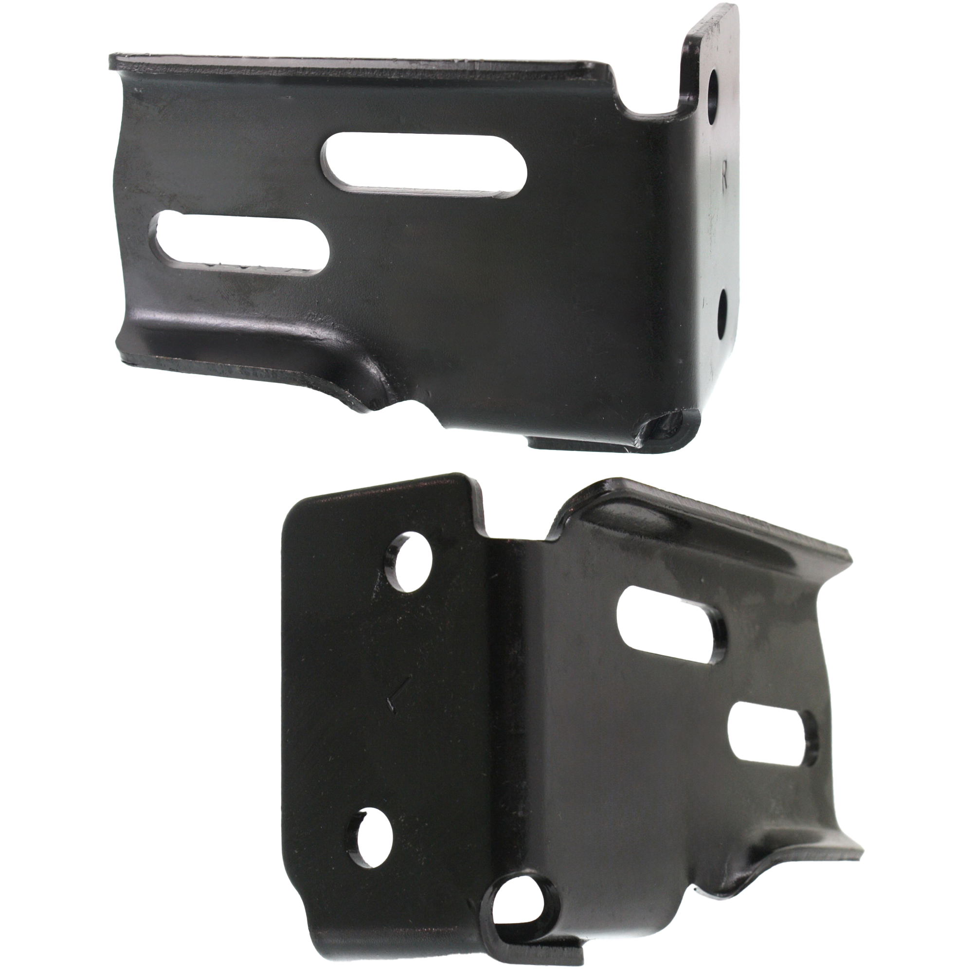 AM S10 PICKUP 94-97 REAR BUMPER BRACKET RH AND LH Fleetside Inner SKU SET REPC762705 Partslink GM1166113 GM1167113 OEM 15685207-15685208