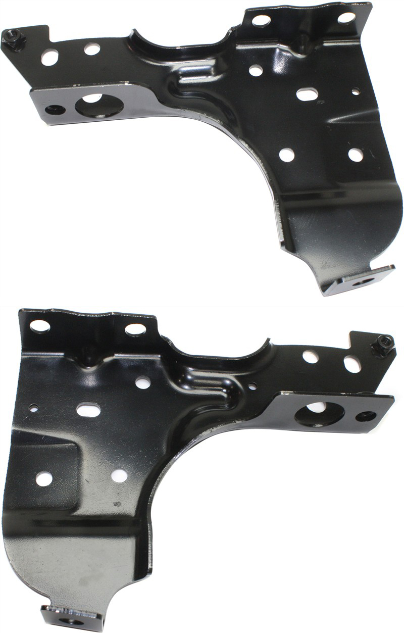 AM SILVERADO SIERRA 1500-14-19 REAR BUMPER BRACKET RH AND LH Mounting Bracket Black Steel w or w o Corner Step Includes 19 Silverado 1500 LD 19 Sierra 1500 Limited SKU SET REPC762733 Partslink GM1163105 GM1162105 OEM 23108155-23108154