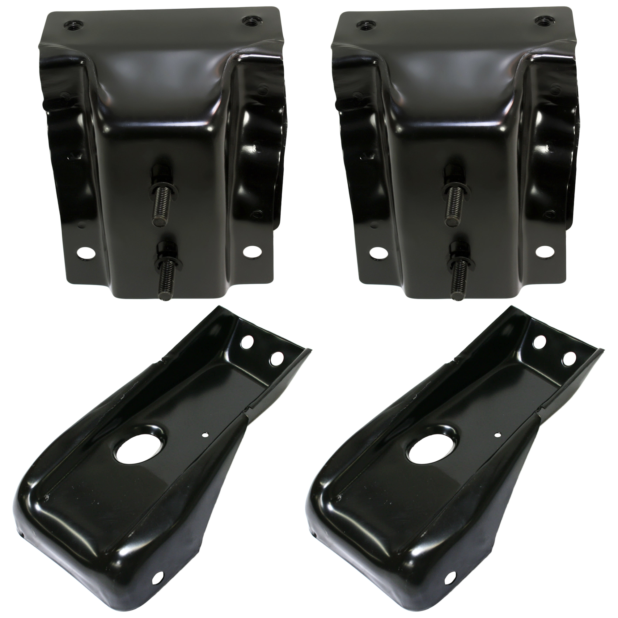 AM EXPRESS SAVANA 96-23 REAR BUMPER BRACKET RH AND LH Inner and Outer SKU SET REPC763101 A Partslink GM1166121 GM1167121 GM1166122 OEM 15979949-15979950-84283572