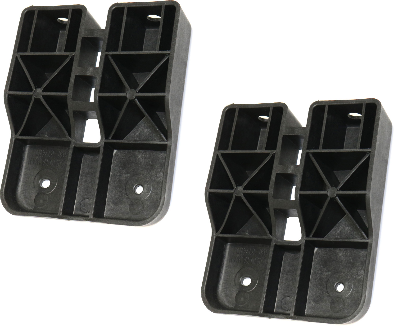 AM IMPALA 14-20 REAR BUMPER BRACKET RH AND LH Plastic Lower Cover Bracket SKU SET REPC763103-2 Partslink GM1140104 OEM 23110267