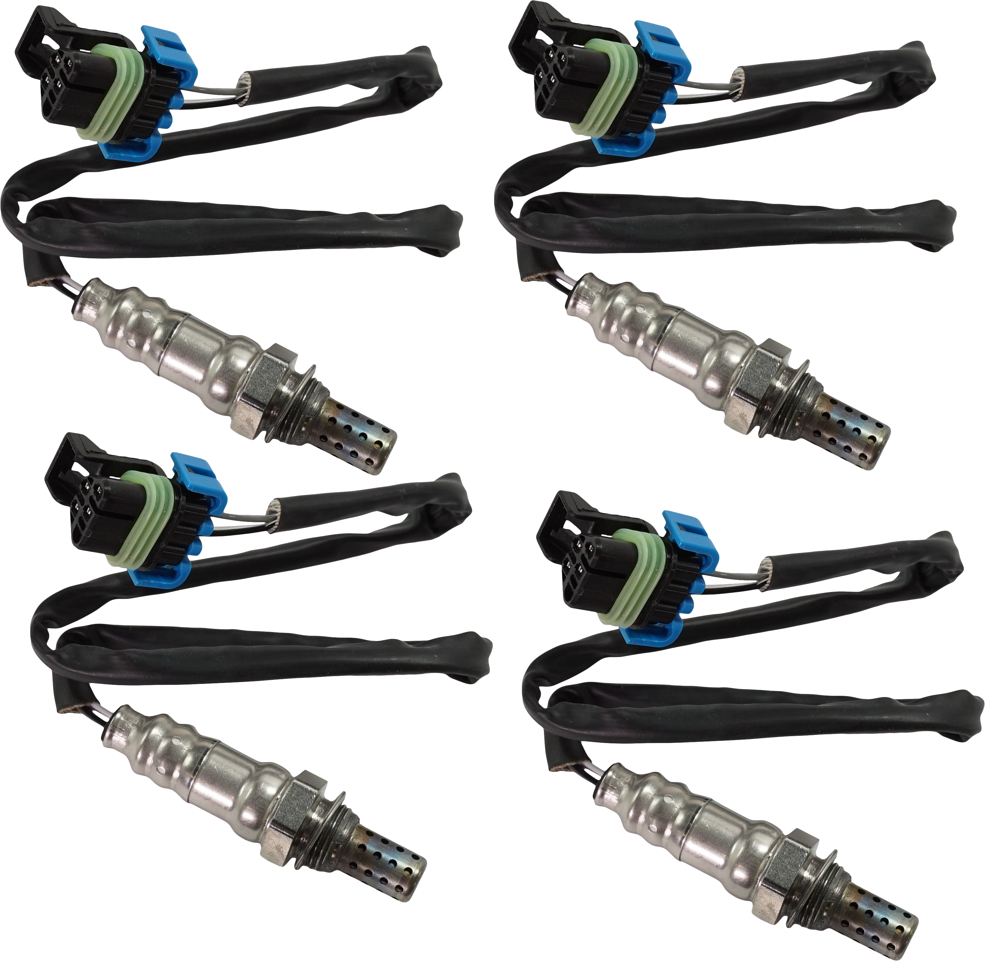 AM ENCLAVE 09-11 EQUINOX 10-17 OXYGEN SENSOR Set of 4 Before and After Catalytic Converter Front and Rear Heated 4 Wire SKU SET REPC960912-4