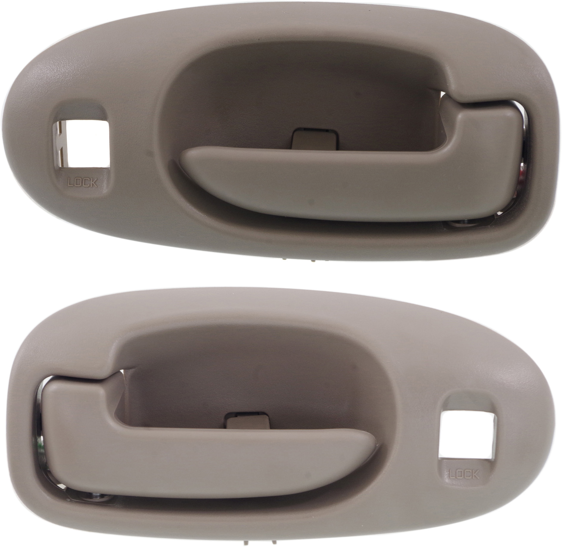 AM SEBRING 01-06 INTERIOR FRONT DOOR HANDLE RH LH Set of 2 Sedan Light Gray SKU SET REPCH462111 Partslink CH1353137 CH1352137 OEM UR881L5AA UR891L5AA
