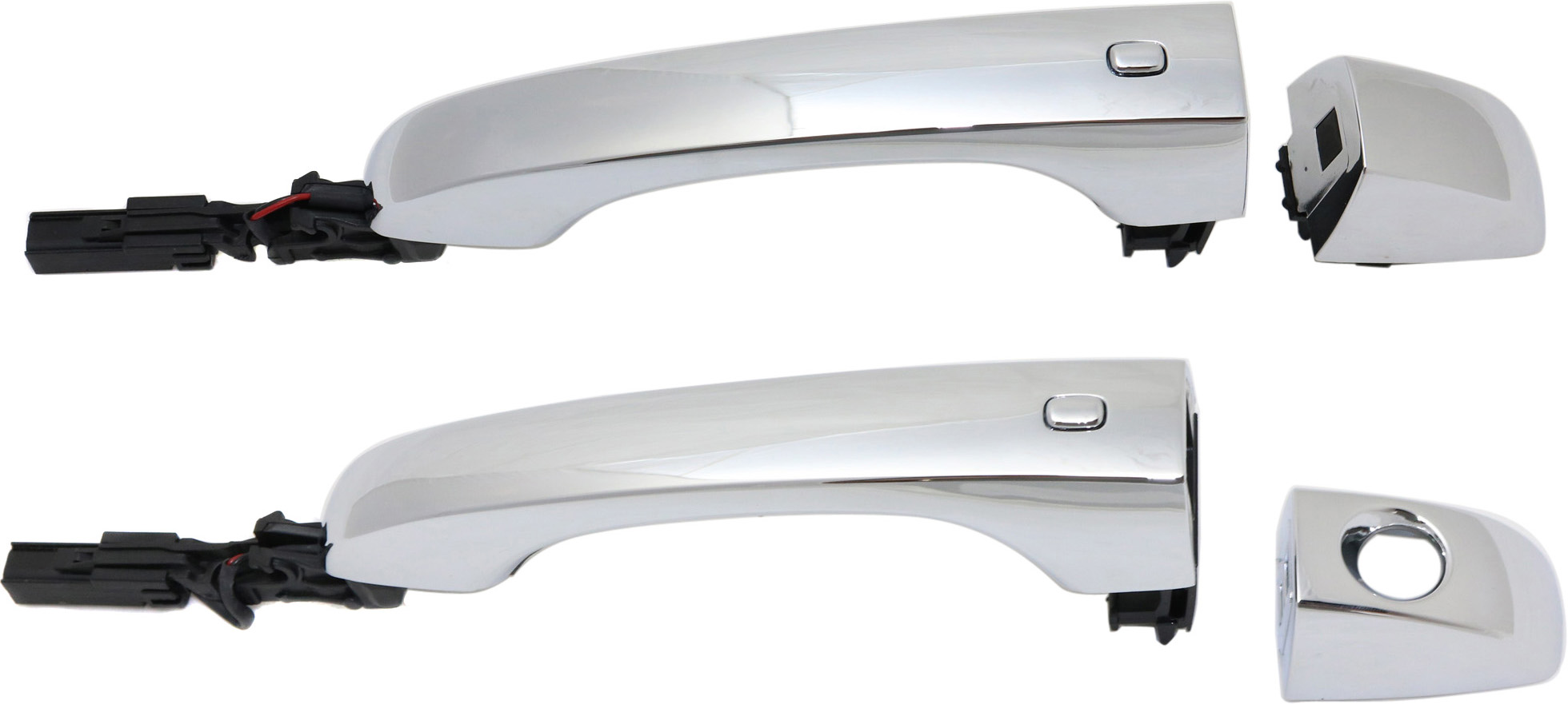 AM JOURNEY 11-20 FRONT DOOR HANDLE RH AND LH Outside Chrme Hndle+Cvr w o Keyhole w Pwer Bttn SKU SET REPCH462113 OEM 4589855AF 4589853AD 4589851AB