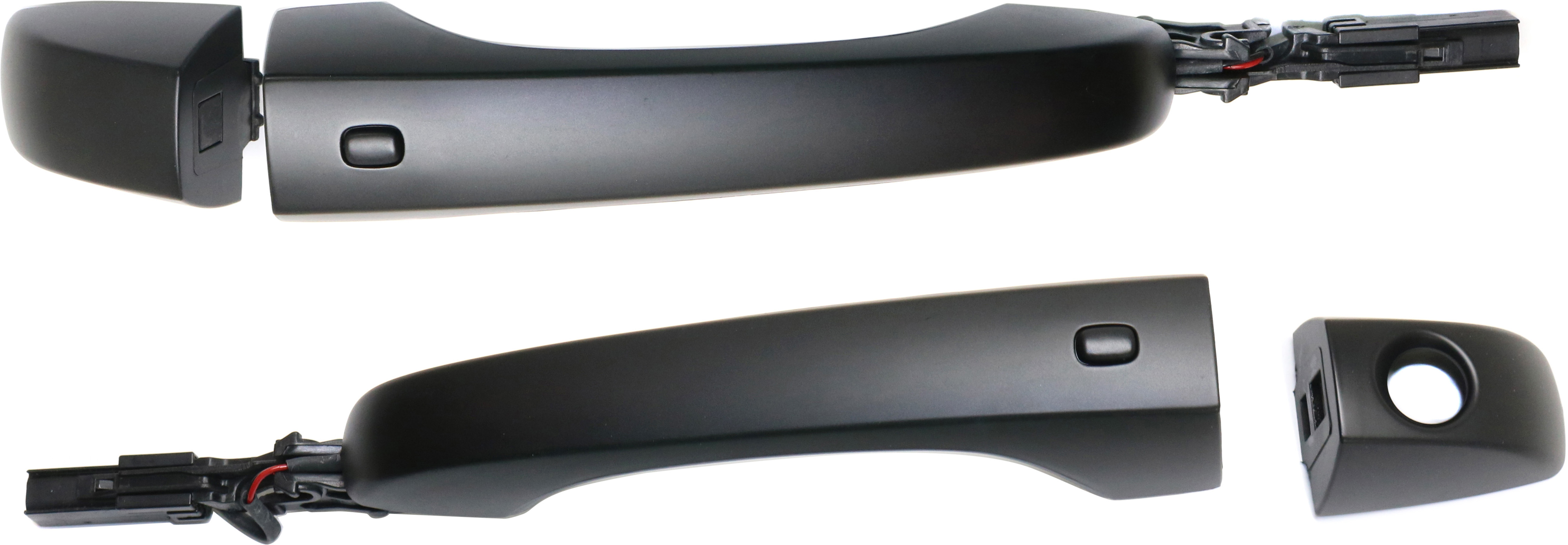 AM CHRYSLER 300 JOURNEY 11-20 FRONT EXTERIOR DOOR HANDLE RH AND LH Primed Black w Pwr Bttn SKU SET REPCH462155K OEM 1RH66AXRAC 4589853AD 1RH64DX8A
