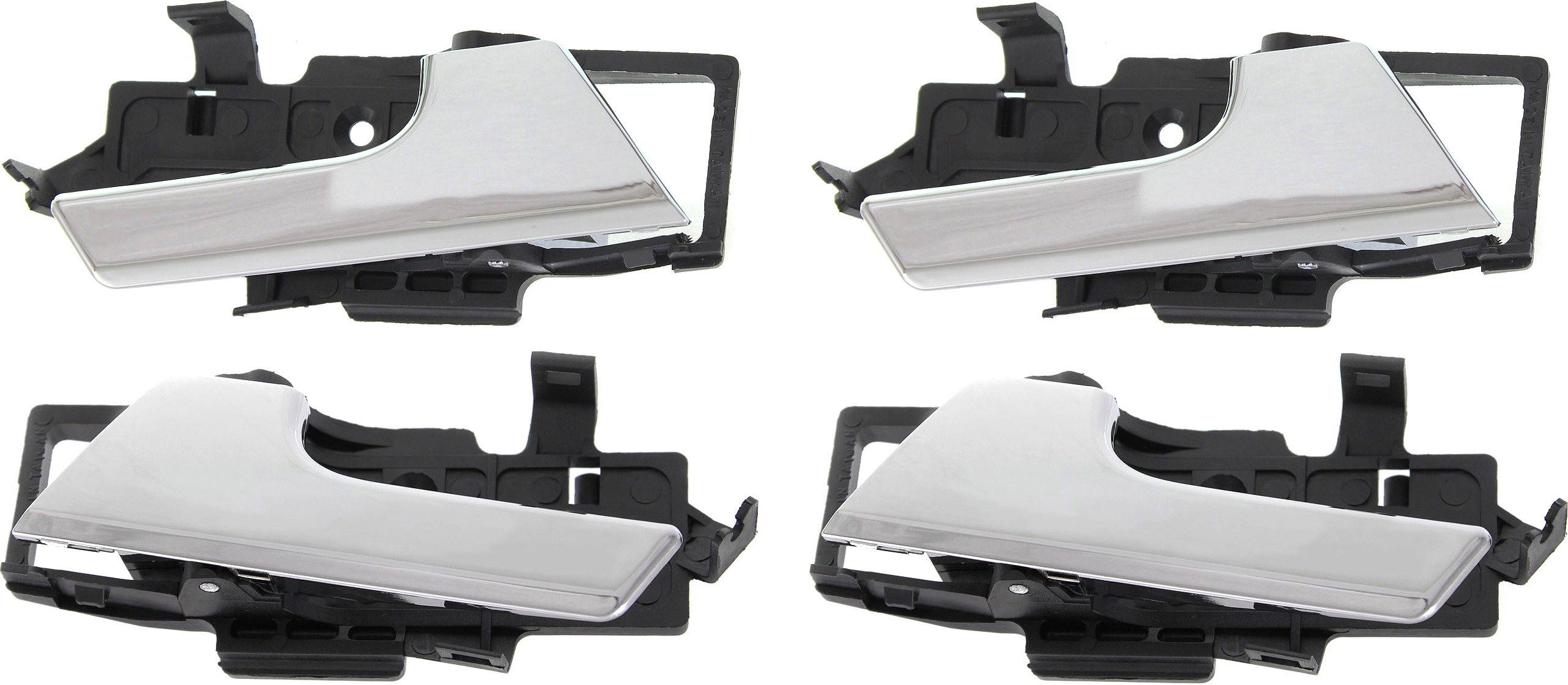 AM AVEO 07-11 DOOR HANDLE Set of 4 RH and LH Inside Chrome =REAR SKU SET REPCV462107-4 Partslink GM1353174 GM1352174 OEM 96462710-96462709