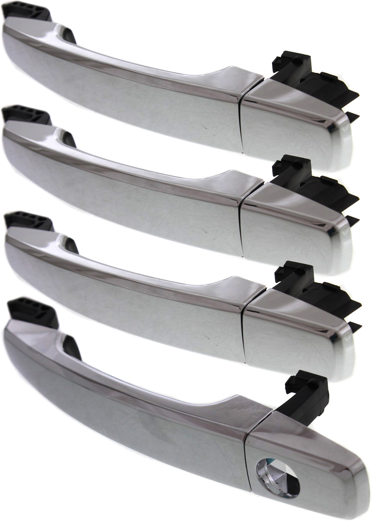 AM SRX 10-16 REGAL 11-17 EXTERIOR DOOR HANDLE Set of 4 Front and Rear RH and LH All Chrome SKU SET REPCV462113-4 OEM 92264555 PFM 92264557 PFM 9226