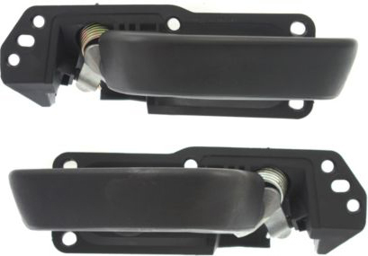 AM SIERRA SILVERADO 07-14 FRONT DOOR HANDLE RH AND LH Inside Txtrd Blk Handle+Spring+Base Fits 2007 Non Classic SKU SET REPCV462117 OEM 20833602-20833606