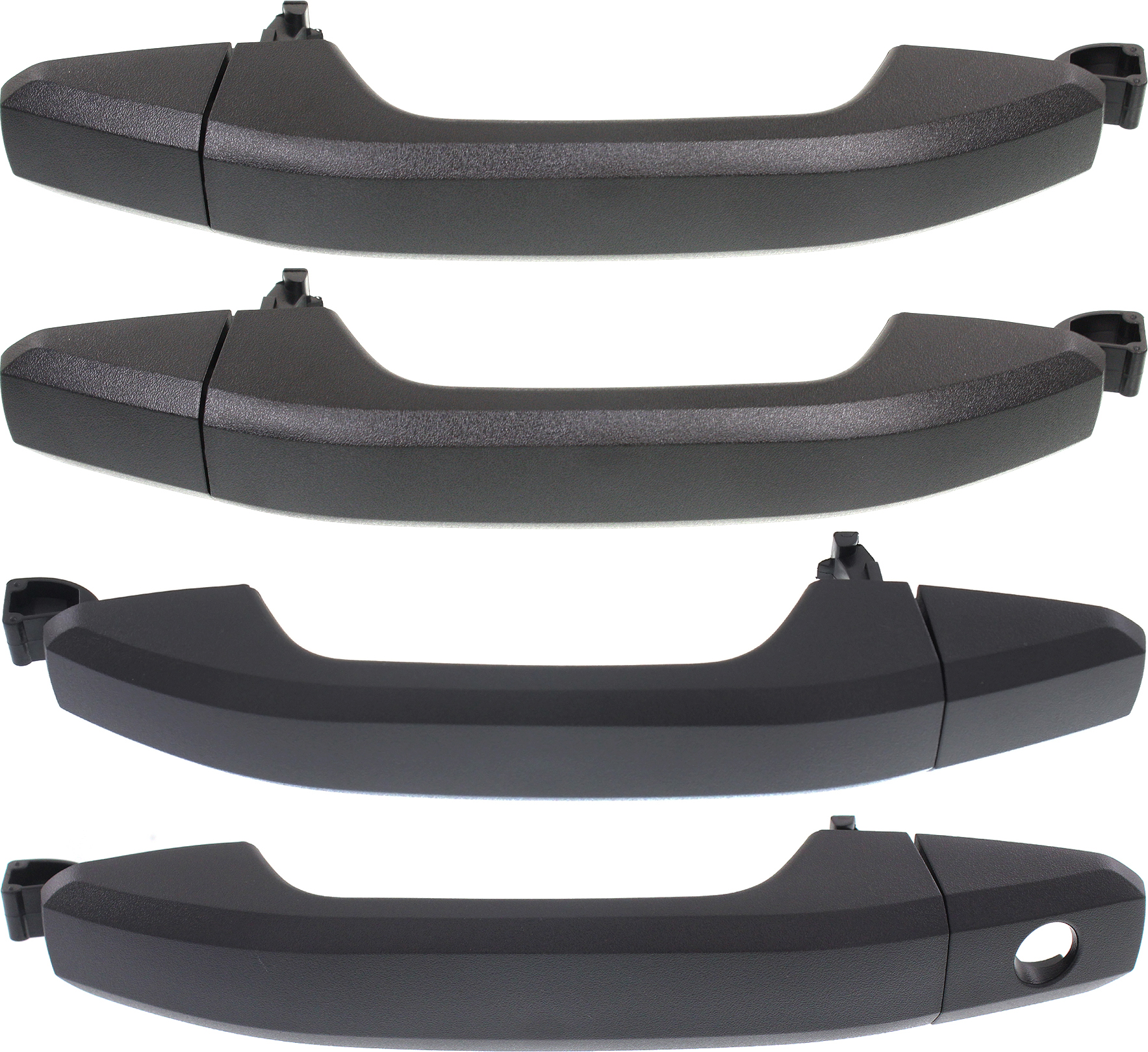 AM SILVERADO SIERRA 1500-14-18 FRONT AND REAR EXTERIOR DOOR HANDLE RH AND LH Textured Black Handle+Cover Inlcudes 19 Silverado 1500 LD Sierra 1500 Limited SKU SET REPCV462121-4 Partslink GM1520149 GM1311192 GM1310192 OEM 22923605 PFM 22929412-22929464