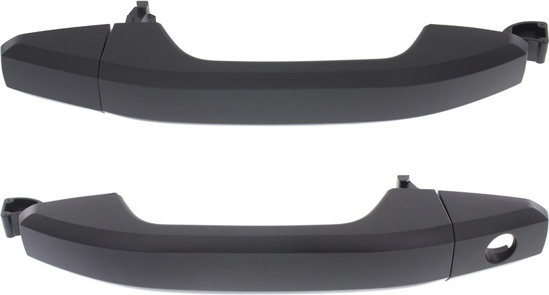 AM SILVERADO SIERRA 1500-14-22 SUBURBAN 15-20 FRONT EXTERIOR DOOR HANDLE RH AND LH Primed Black Handle+Cover SKU SET REPCV462125 Partslink GM1310193 OEM 13583891-13583889-13583894