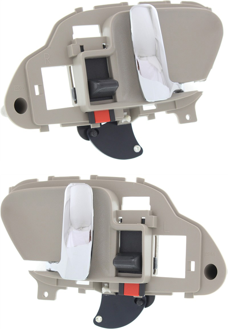 AM C K FULL SIZE P U 95-02 SUBURBAN 95-99 FRONT DOOR HANDLE RH and LH Inside Chrme Lvr+Light Beige Hsg. SKU SET REPCV462137 OEM 15019126-15019125