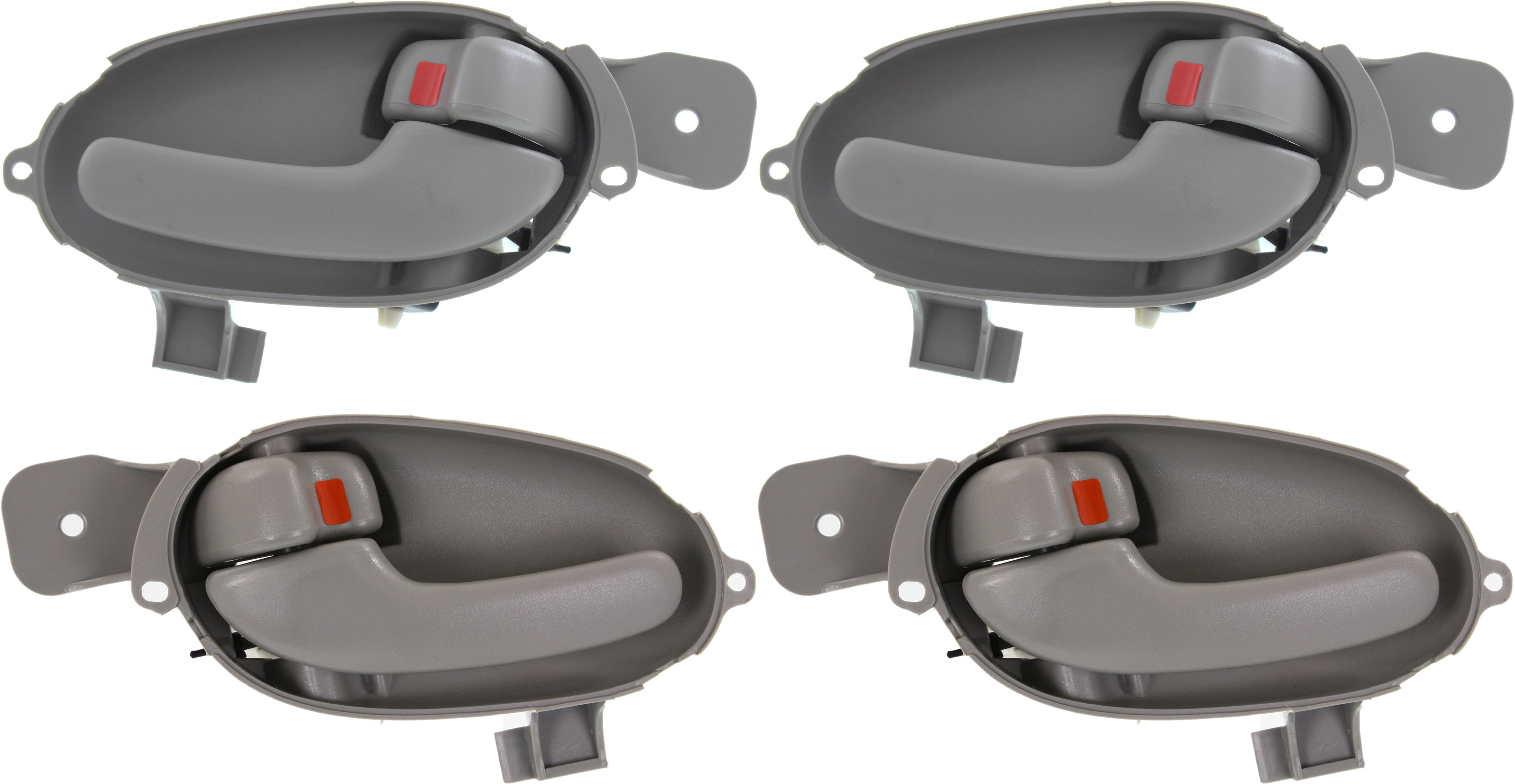 AM TRAILBLAZER 02-09 INTERIOR DOOR HANDLE Set of 4 Front and Rear RH and LH Gray Plastic SKU SET REPCV462165-4 Partslink GM1353171 GM1352171 OEM 2-596-549-225-965-490