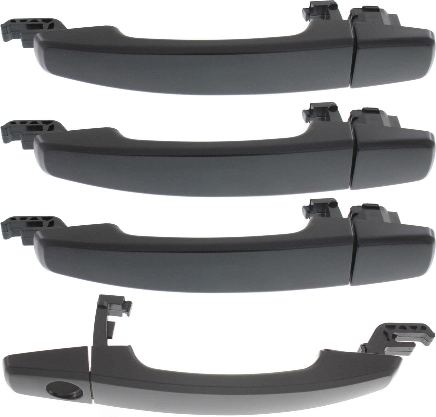 AM SRX 10-16 TRAX 13-22 FRONT AND REAR EXTERIOR DOOR HANDLE RH AND LH Primed Black SKU SET REPCV462181-4 OEM 92217429-92233091-92233089-922