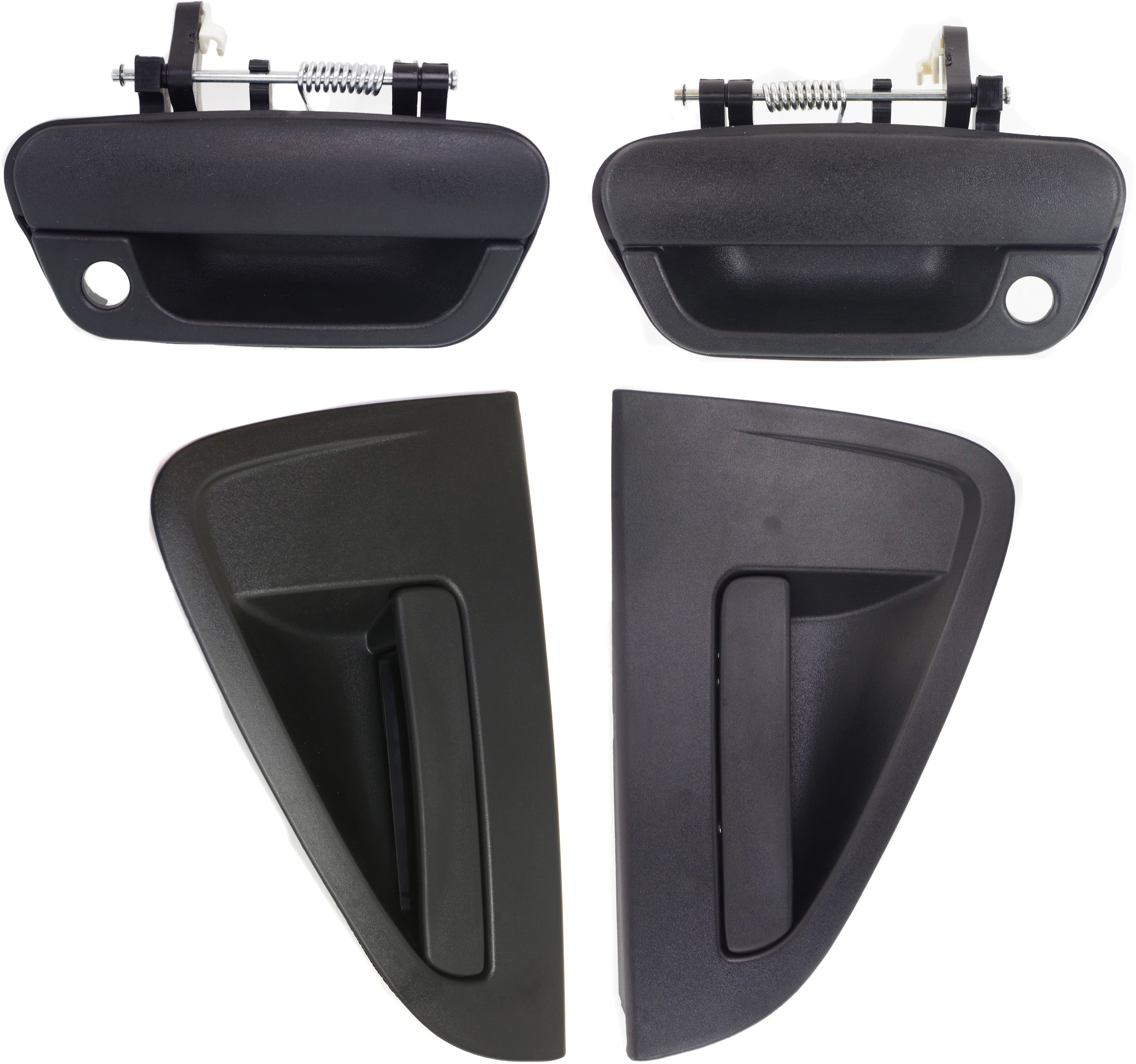 AM SPARK 13-15 FRONT AND REAR EXTERIOR DOOR HANDLE RH AND LH Plastic Textured Black SKU SET REPCV462305-4 OEM 95964944-95964943-95987921-959